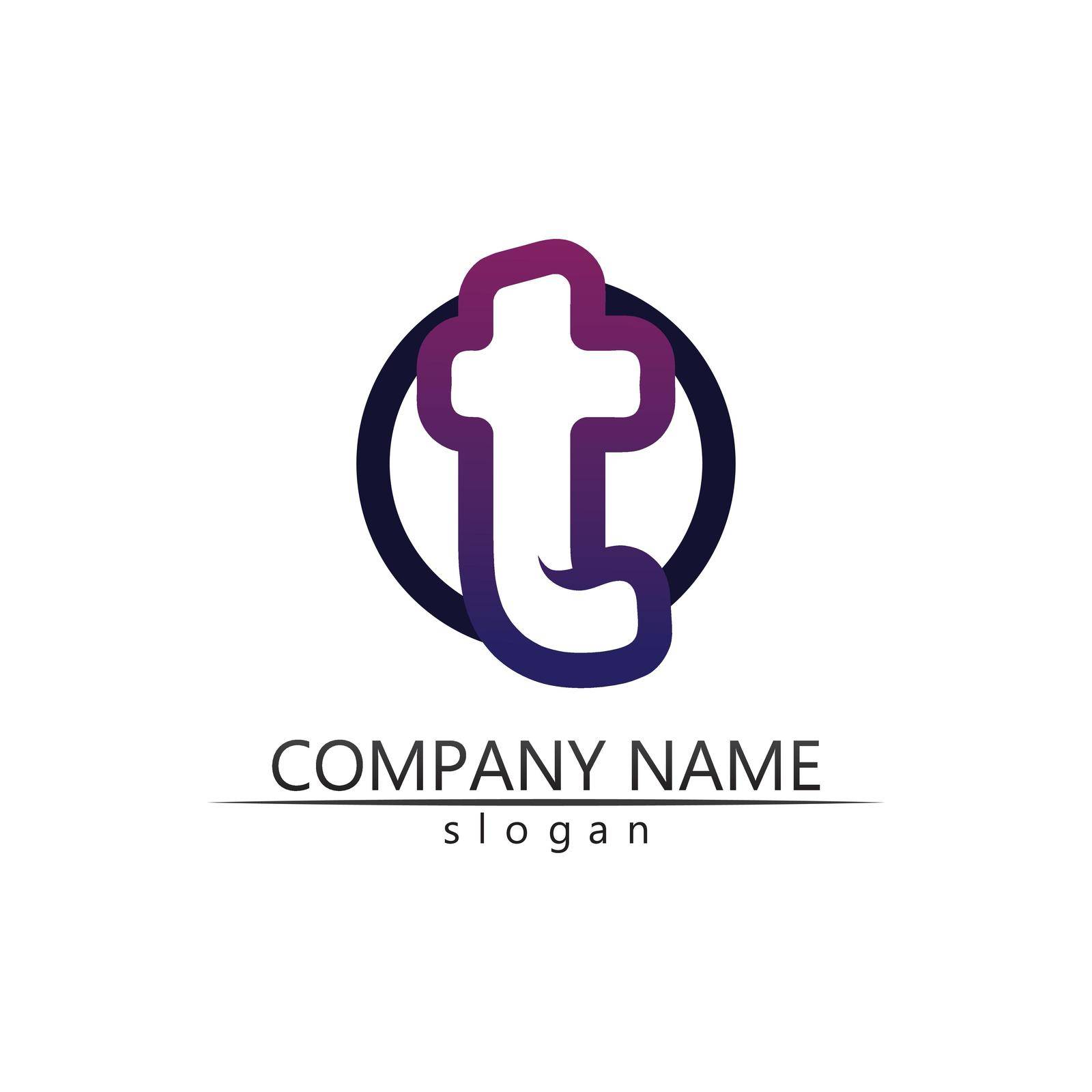 T letter, T logo vector font alphabet design and icon T by Anggasaputro