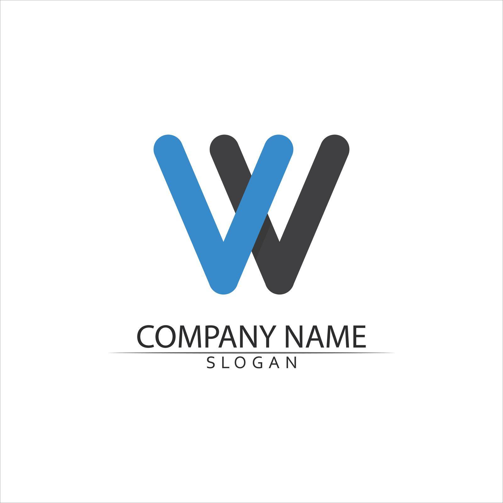 W Letter Logo Template by Anggasaputro