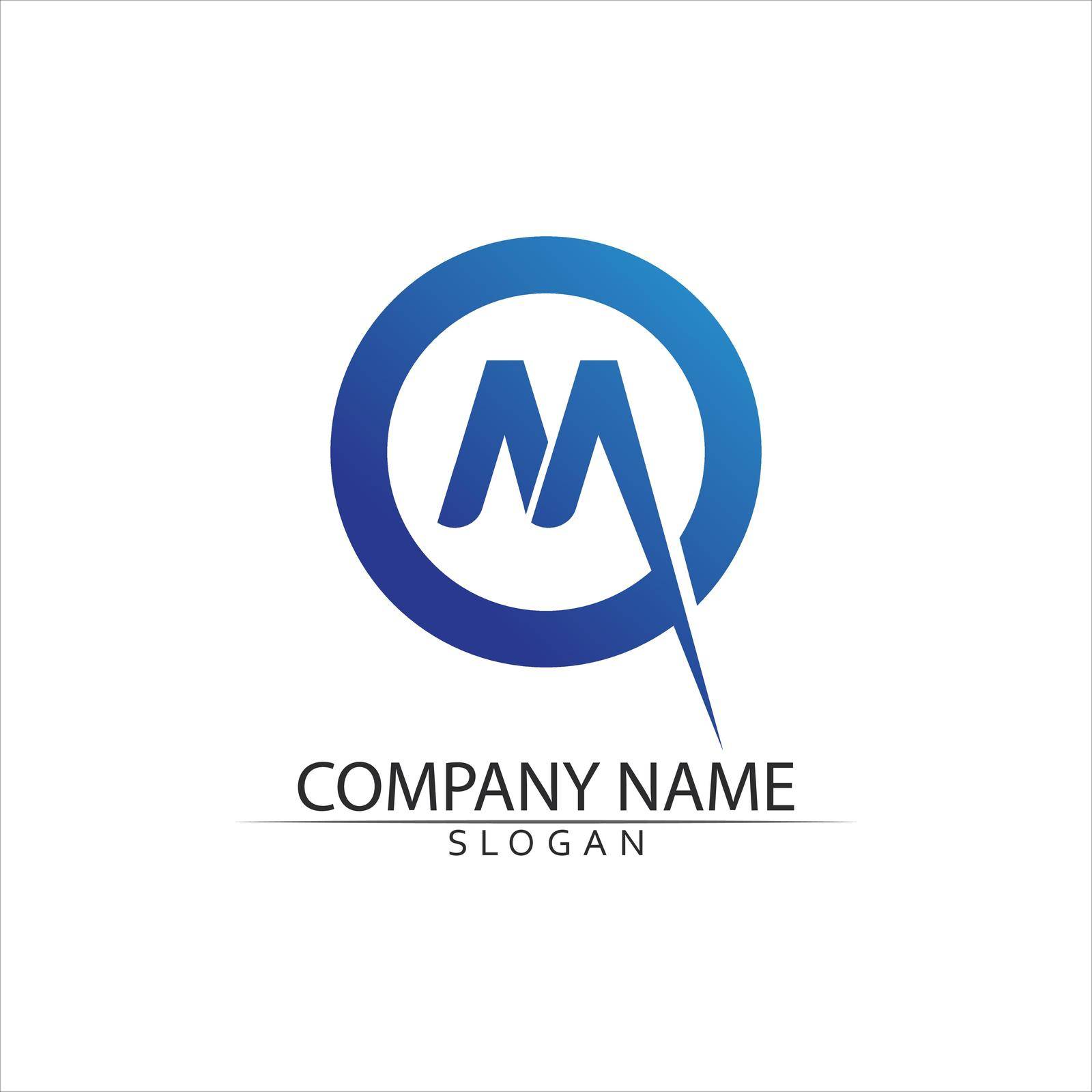 M Letter Logo Template by Anggasaputro