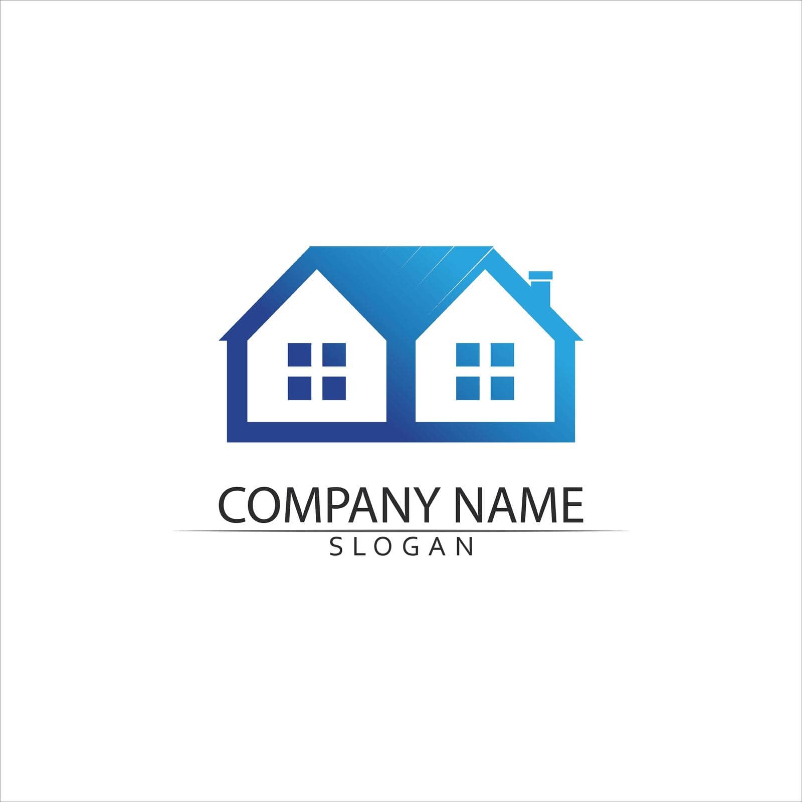 Real estate and home buildings vector logo icons template by Anggasaputro