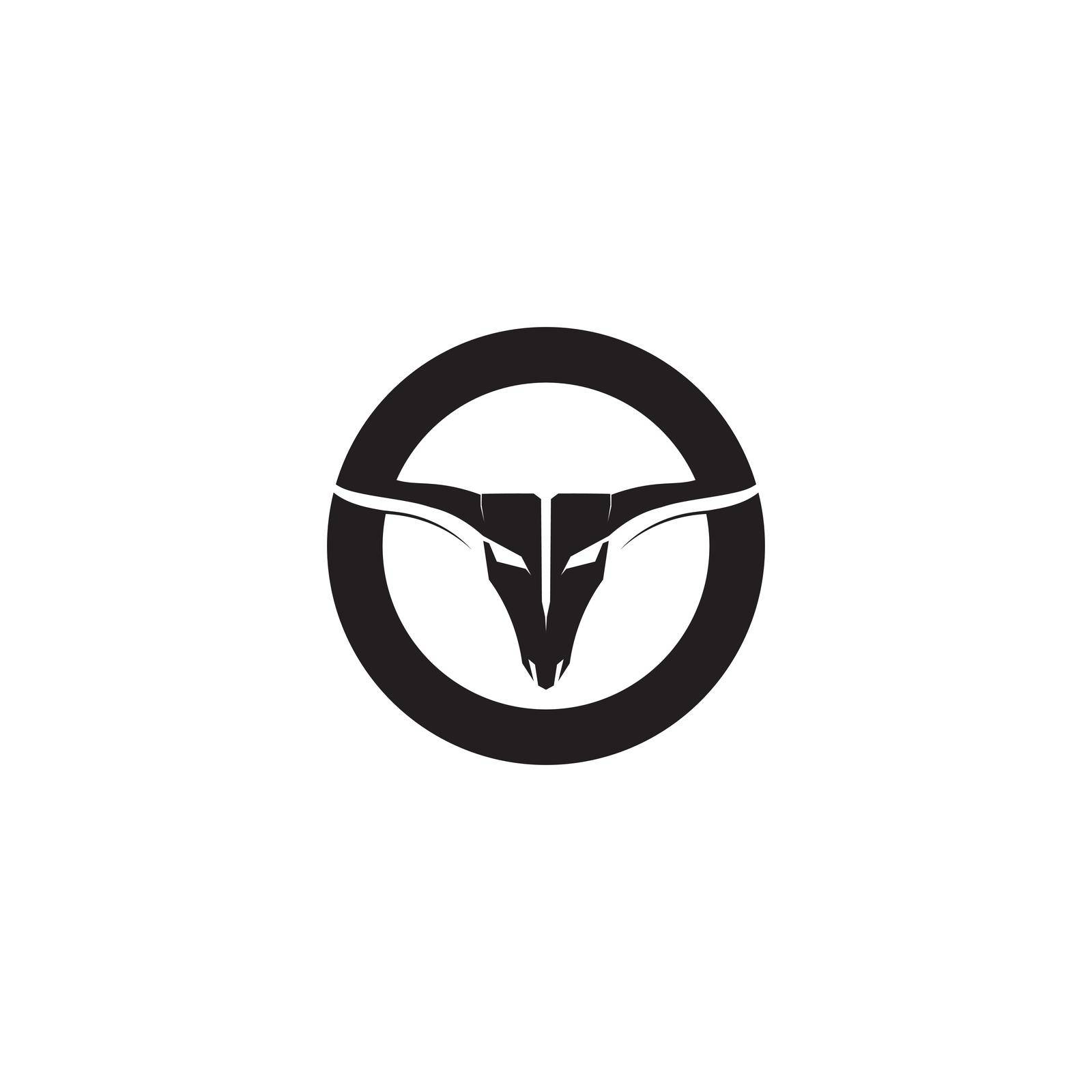 Bull horn logo and symbols template icons app vector by Anggasaputro