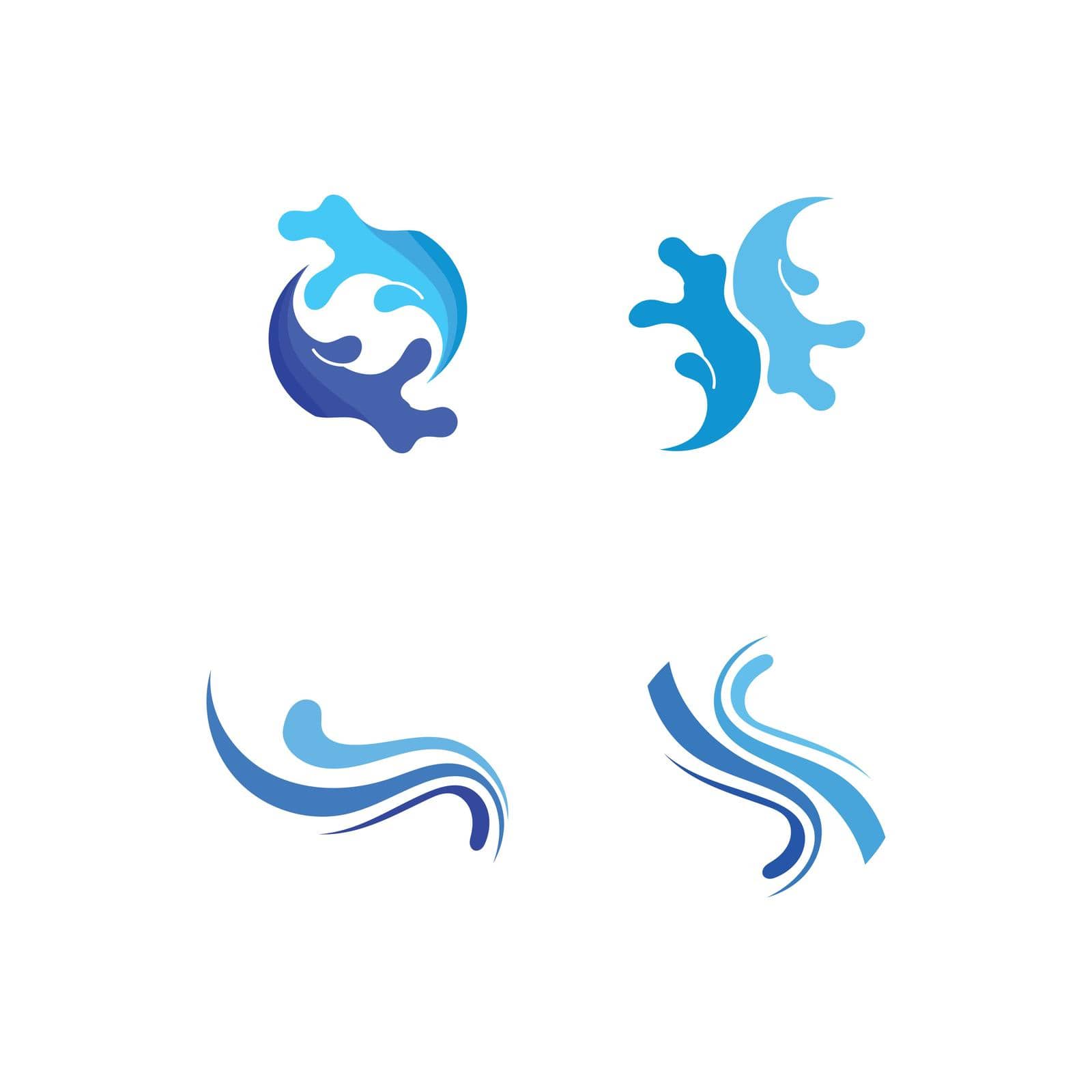 Waves beach logo and symbols template icons app by Anggasaputro