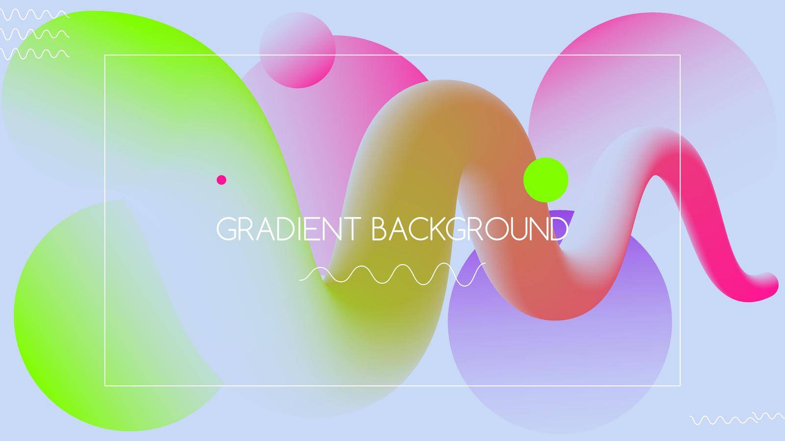 Abstract trendy bionic design background in trendy colors