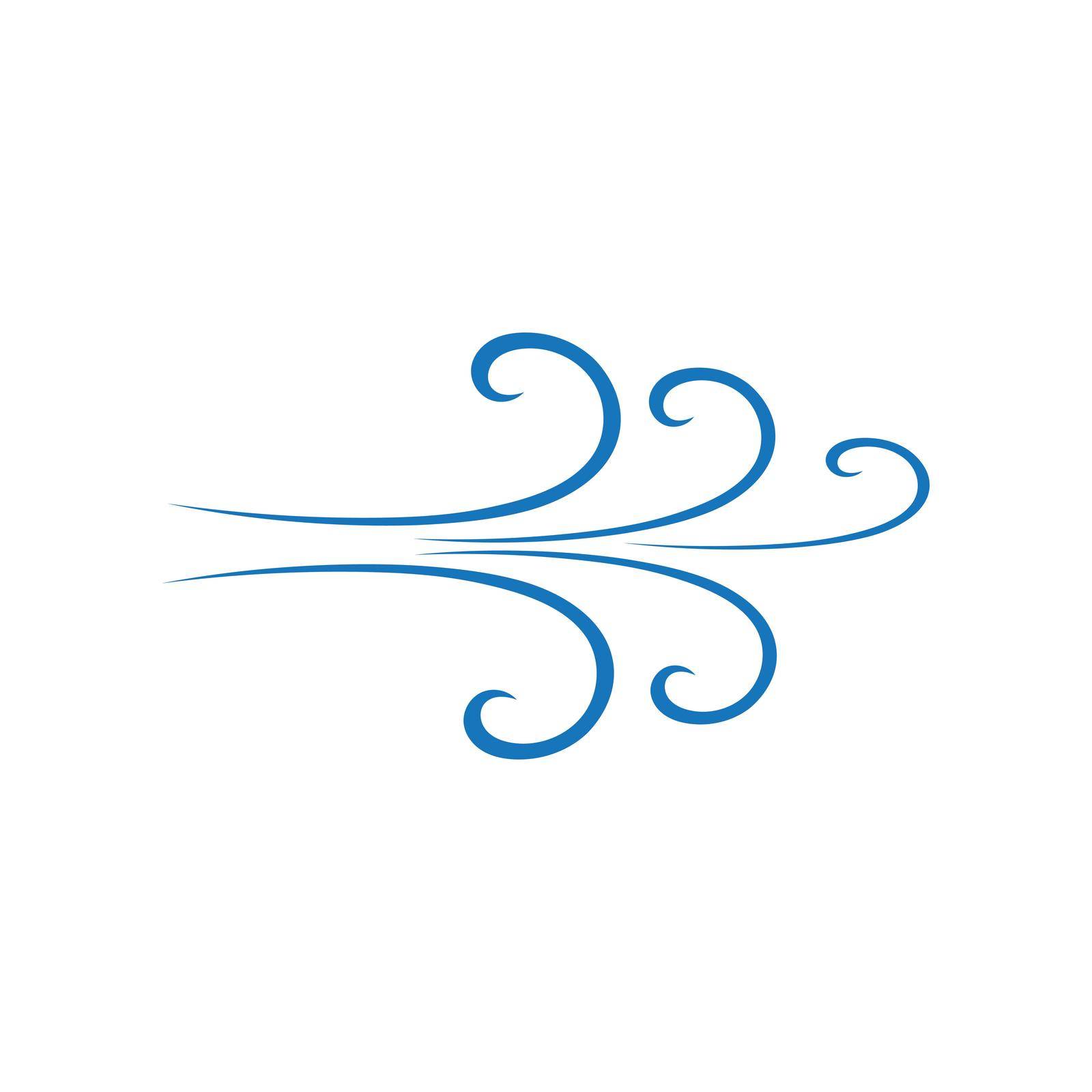 Wind icon logo free vector design by ABD03