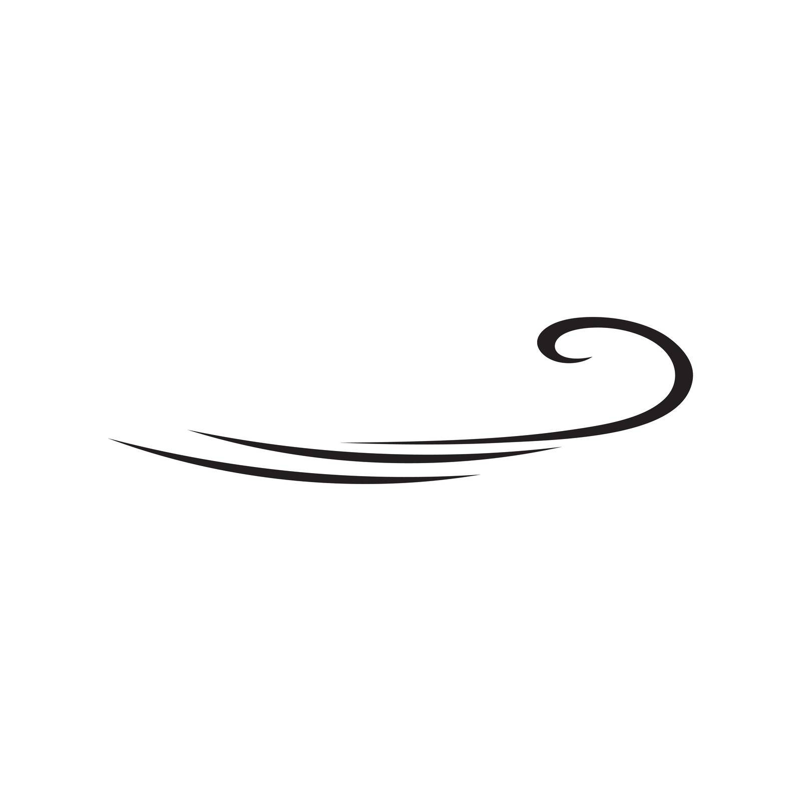 Wind icon logo free vector 