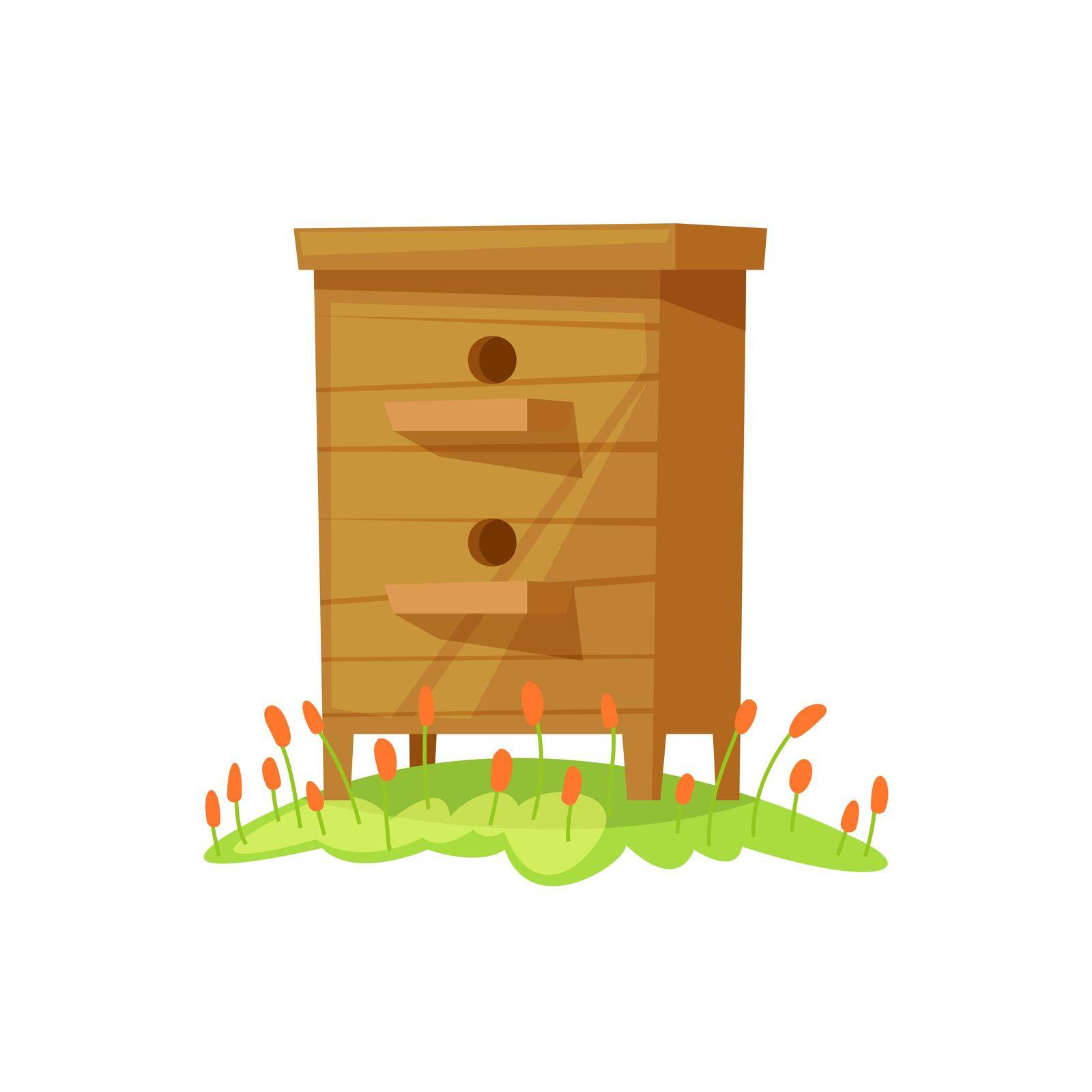 Beehive in cartoon style by kiyanochka