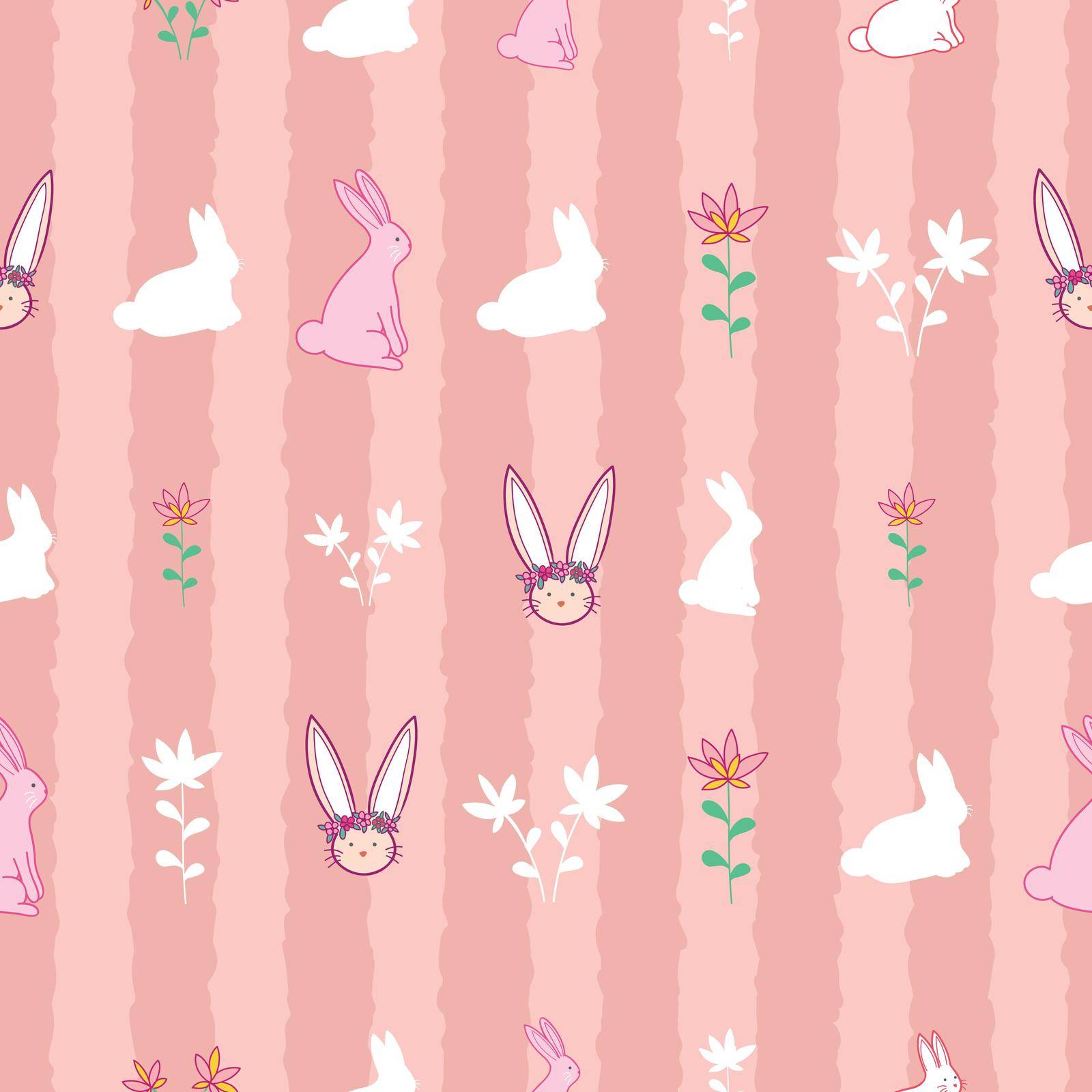 Easter holiday seamless pattern design illustration
