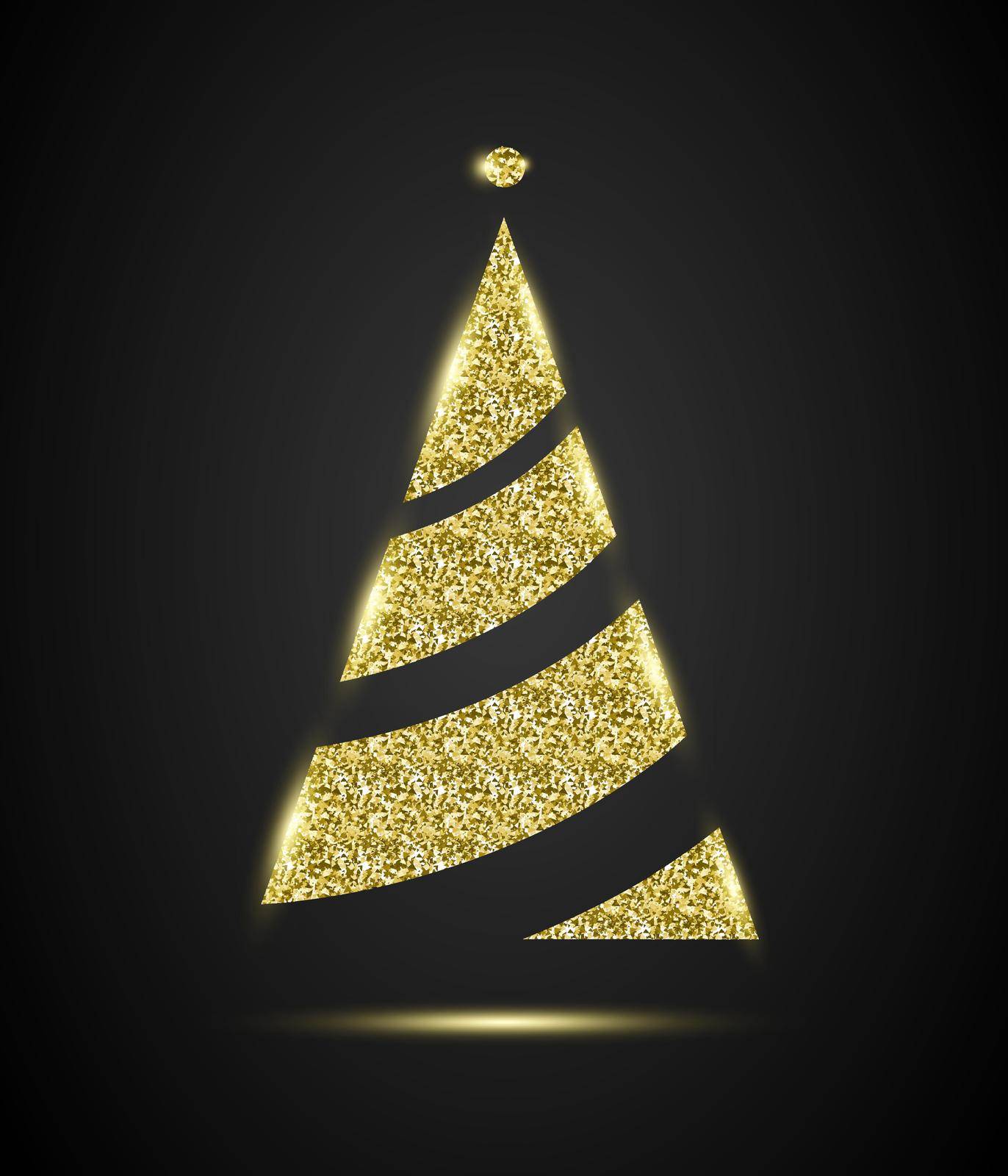 Glitter Stylish New Year Tree by Xeniasnowstorm