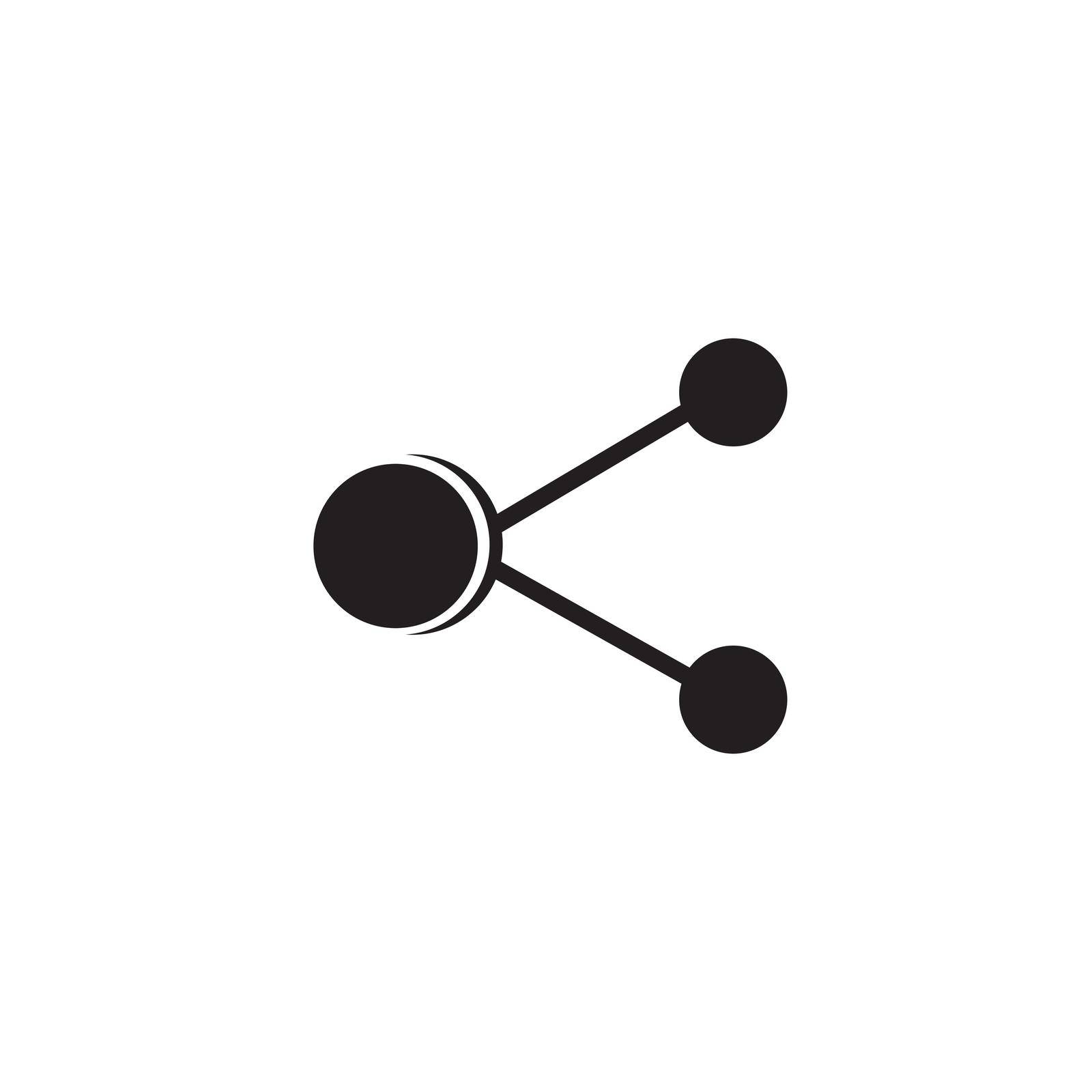 Like, share icon logo vector design