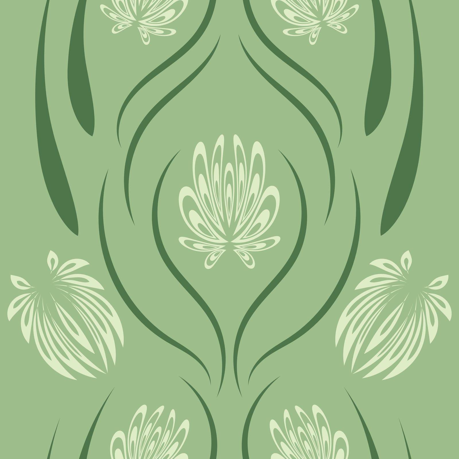 Floral pattern with flowers and leaves  Fantasy flowers Abstract Floral geometric fantasy    