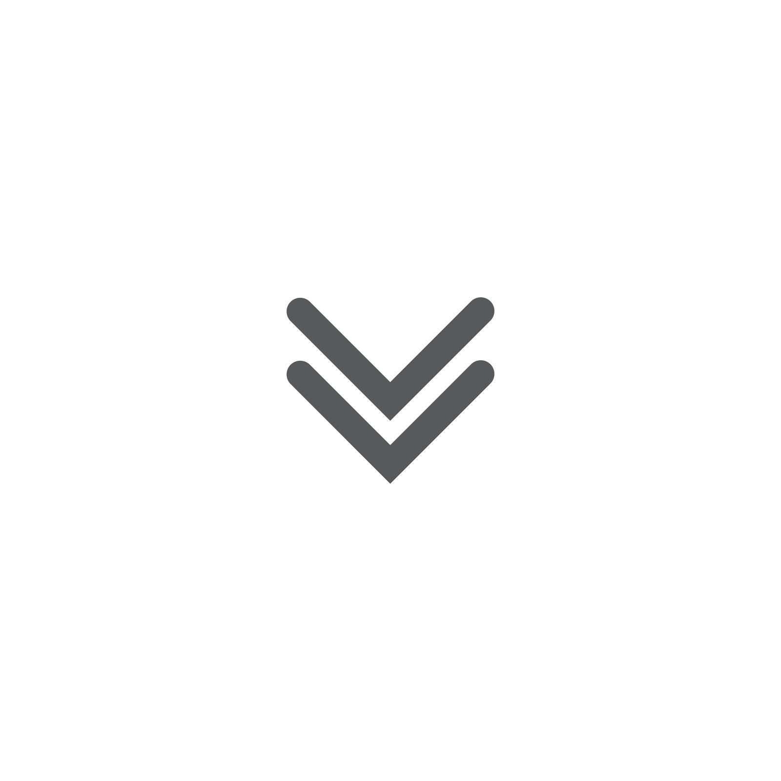 Scroll Down Icon - Vector, Sign and Symbol for Design, Website or Apps Elements.