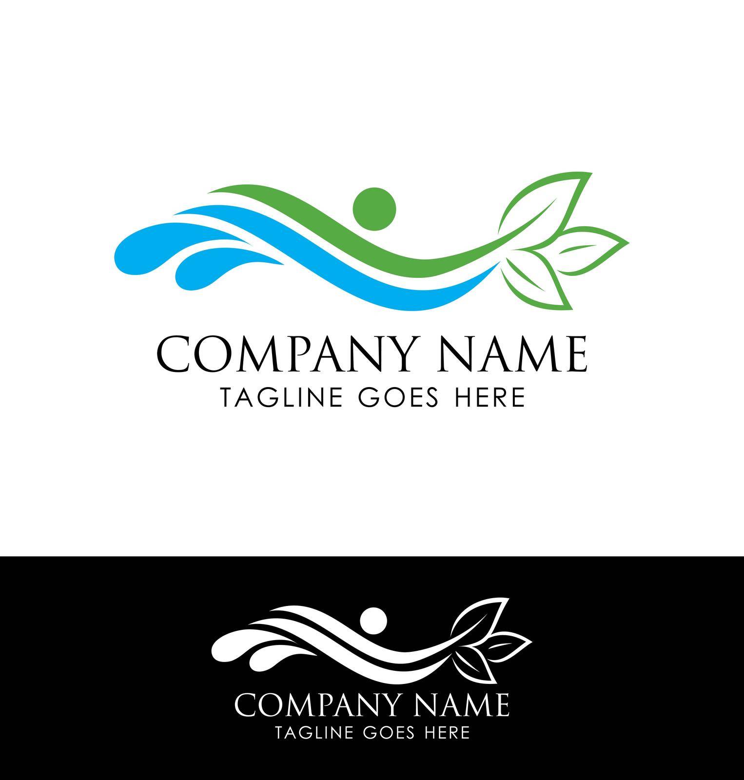 Pool and Spa Logo Sign  by Up2date