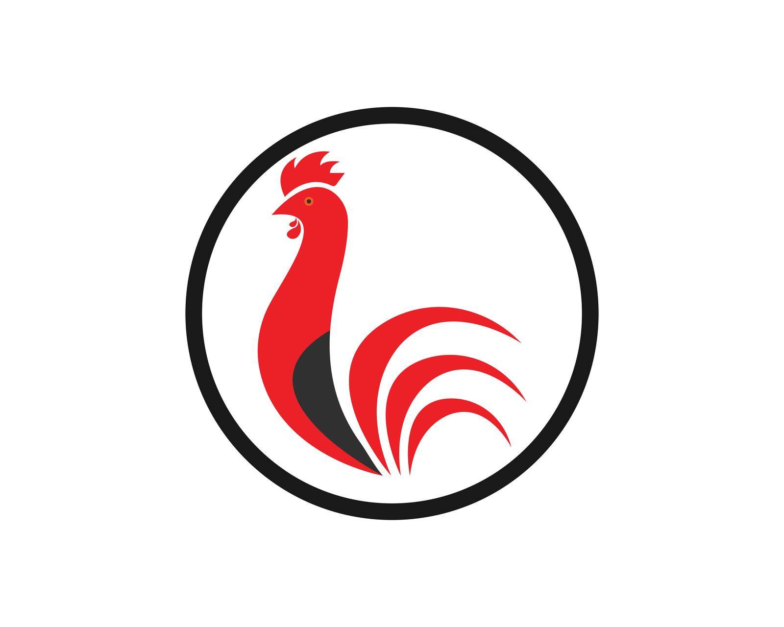 Rooster Logo Template vector by Amin89