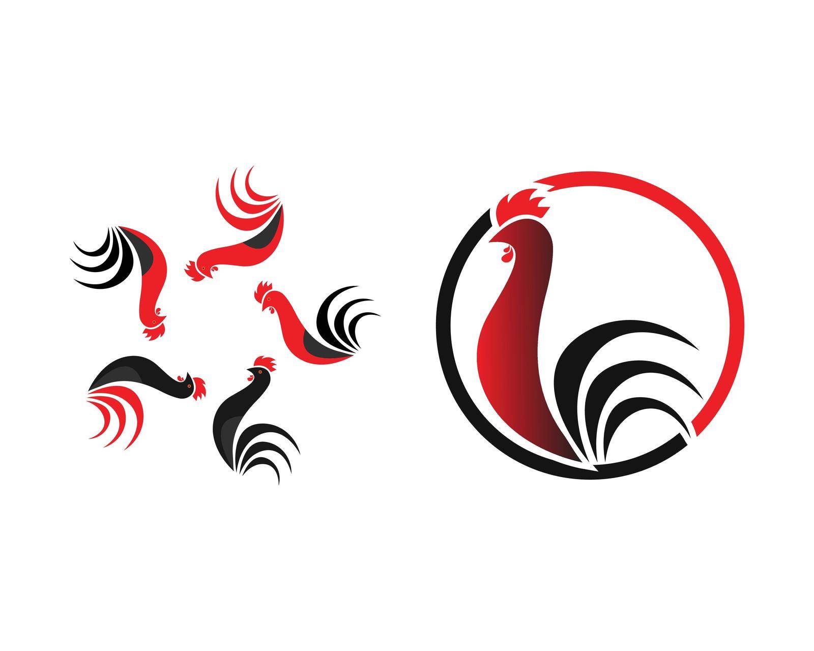 Rooster Logo Template vector by Amin89