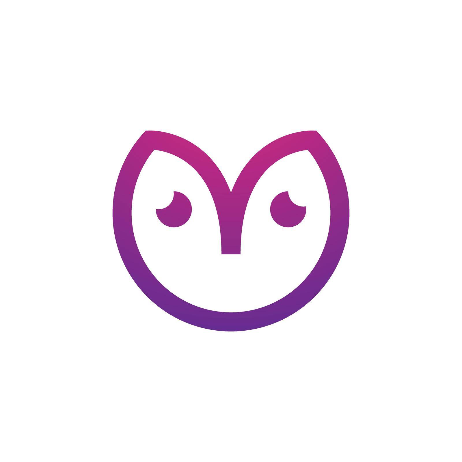 Owl logo vector icon by awk