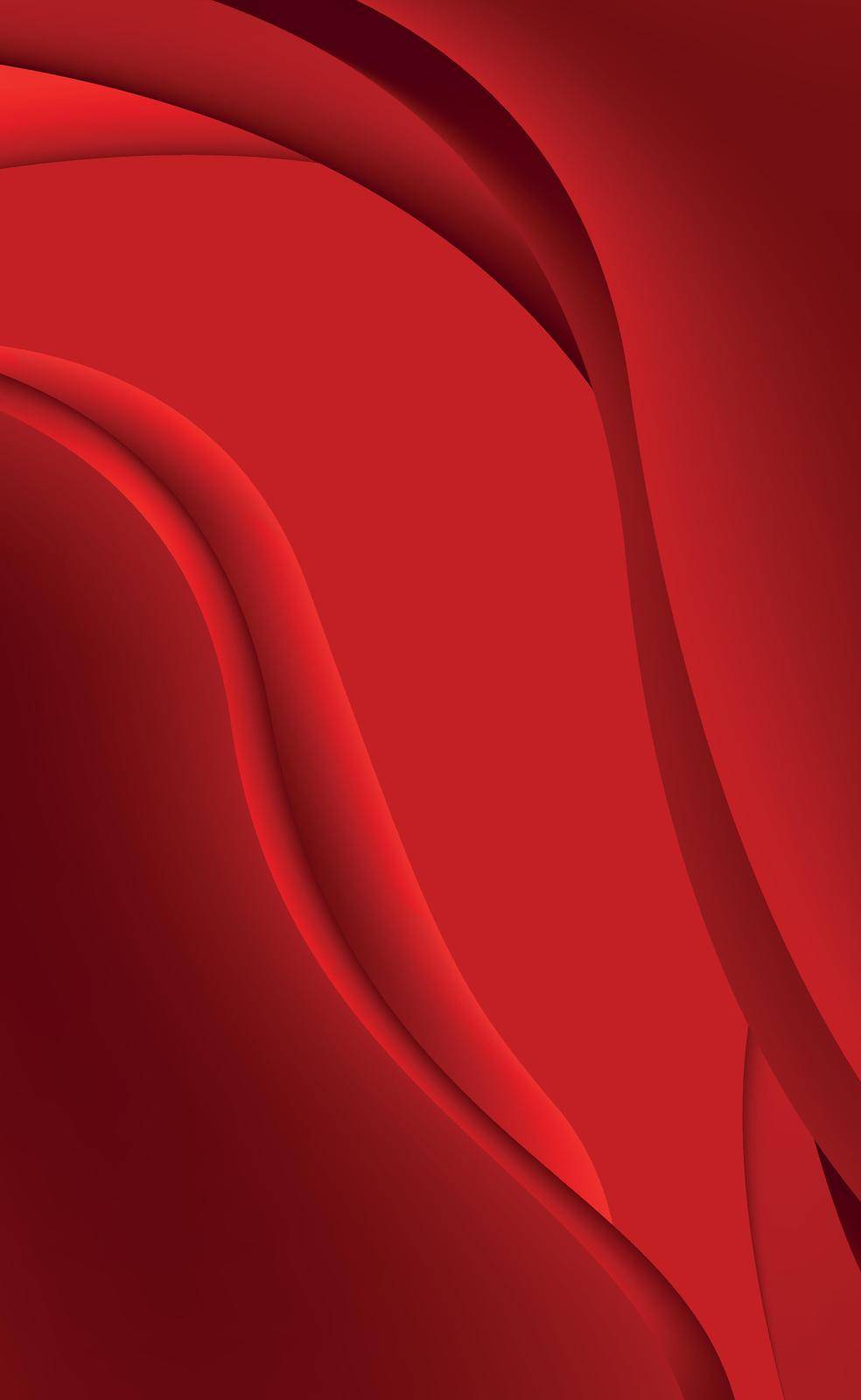 Volumetric lines on a red background - panoramic background