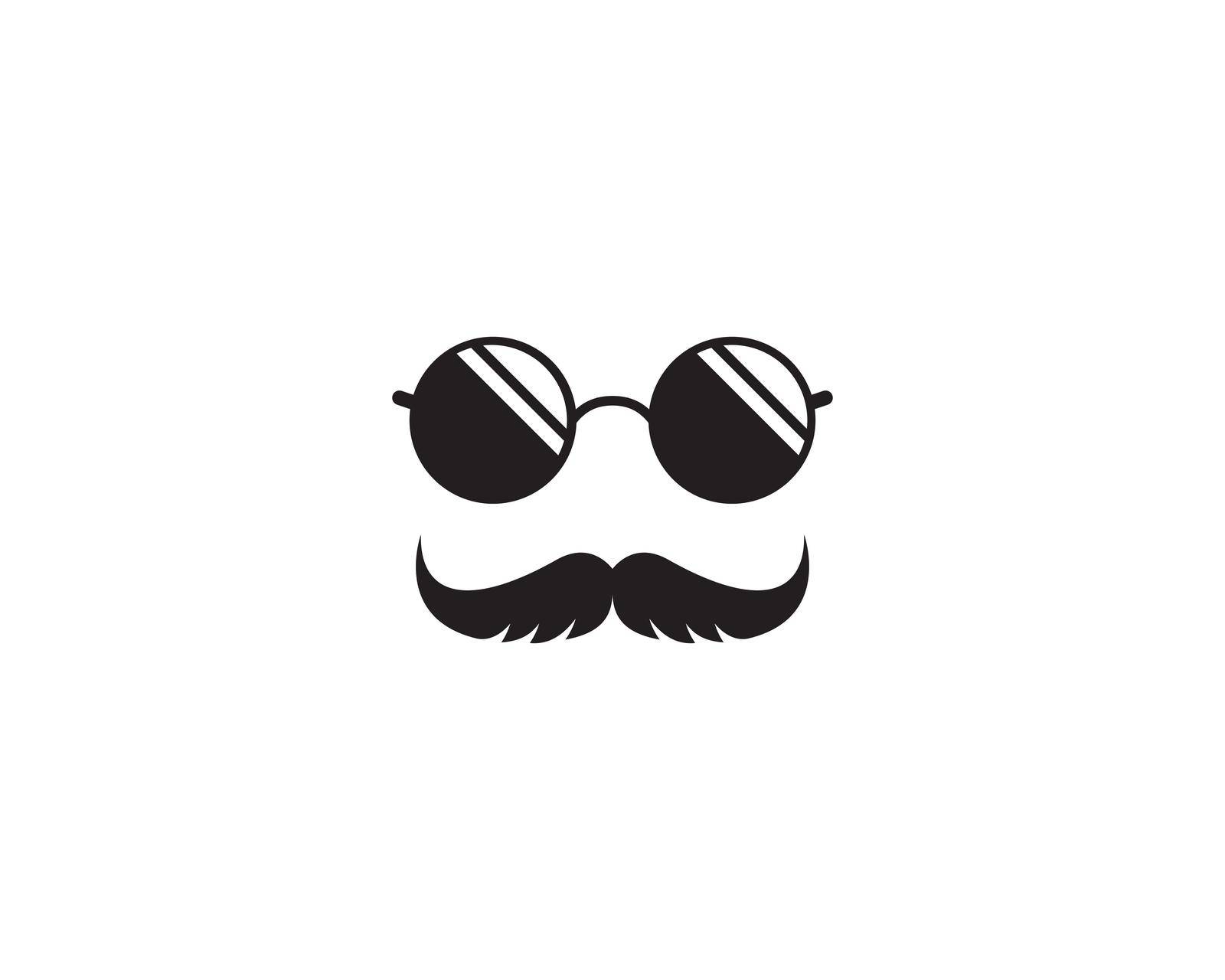 Mustache logo icon by Attades19
