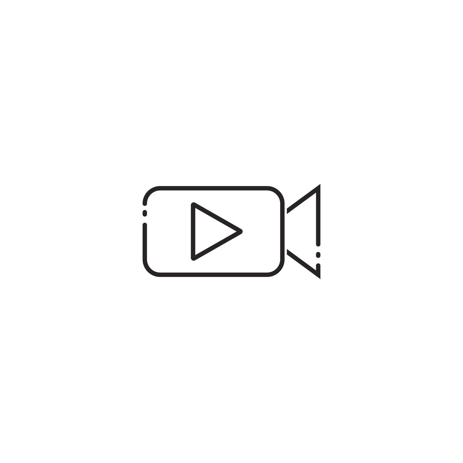 Video Icon. vector illustration logo design.