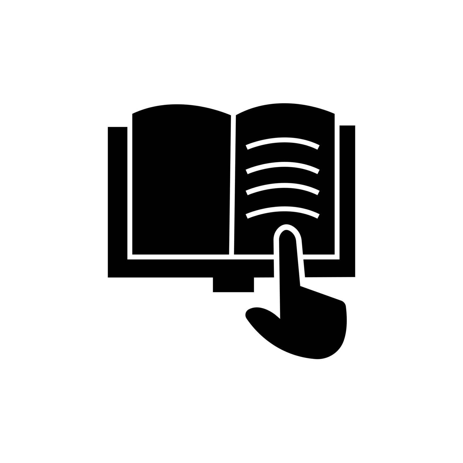 Instruction sign icon. Manual book symbol. Read before use. Flat instructions web icon on white background. Vector by Olgaufu