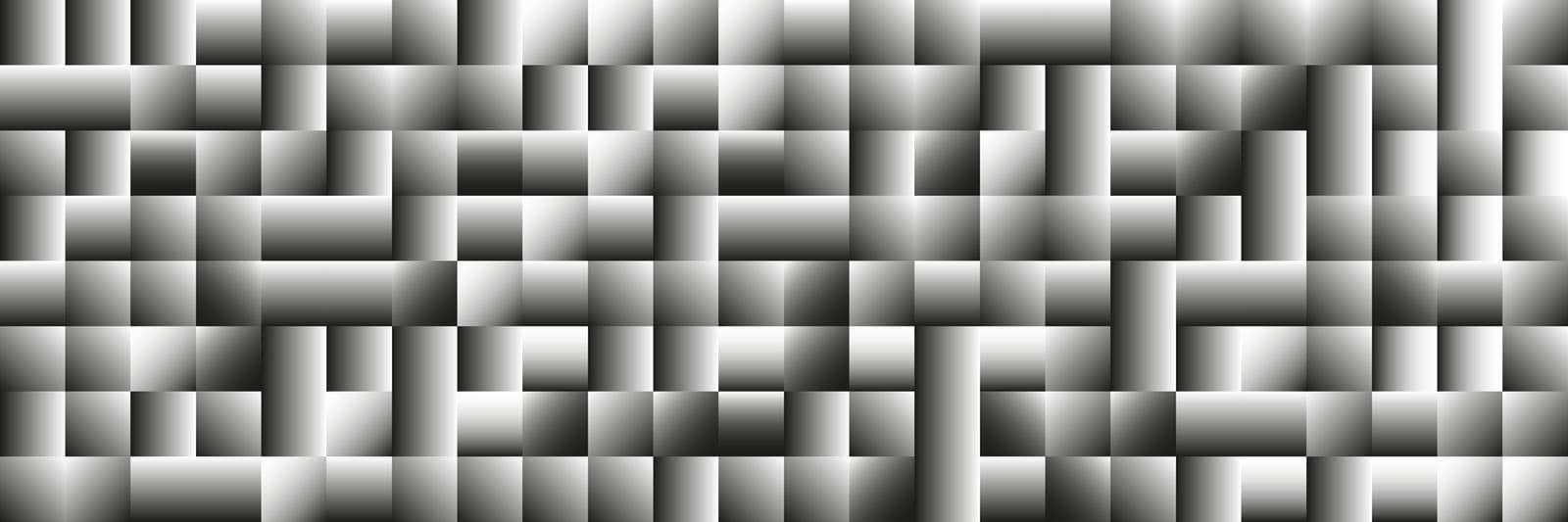 Vector halftone mosaic gradient background. Black and white comic pattern. EPS 10