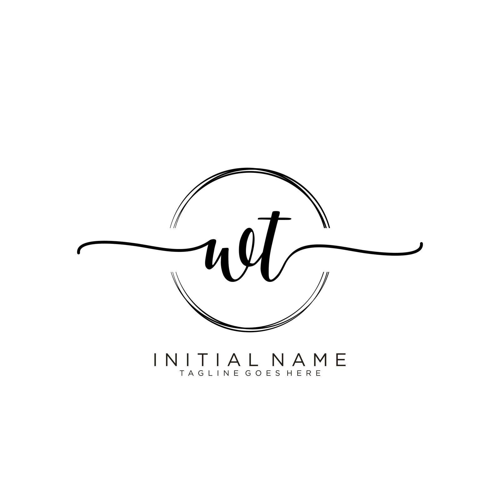 Initial handwriting logo design. Logo for fashion,photography, wedding, beauty, business company.