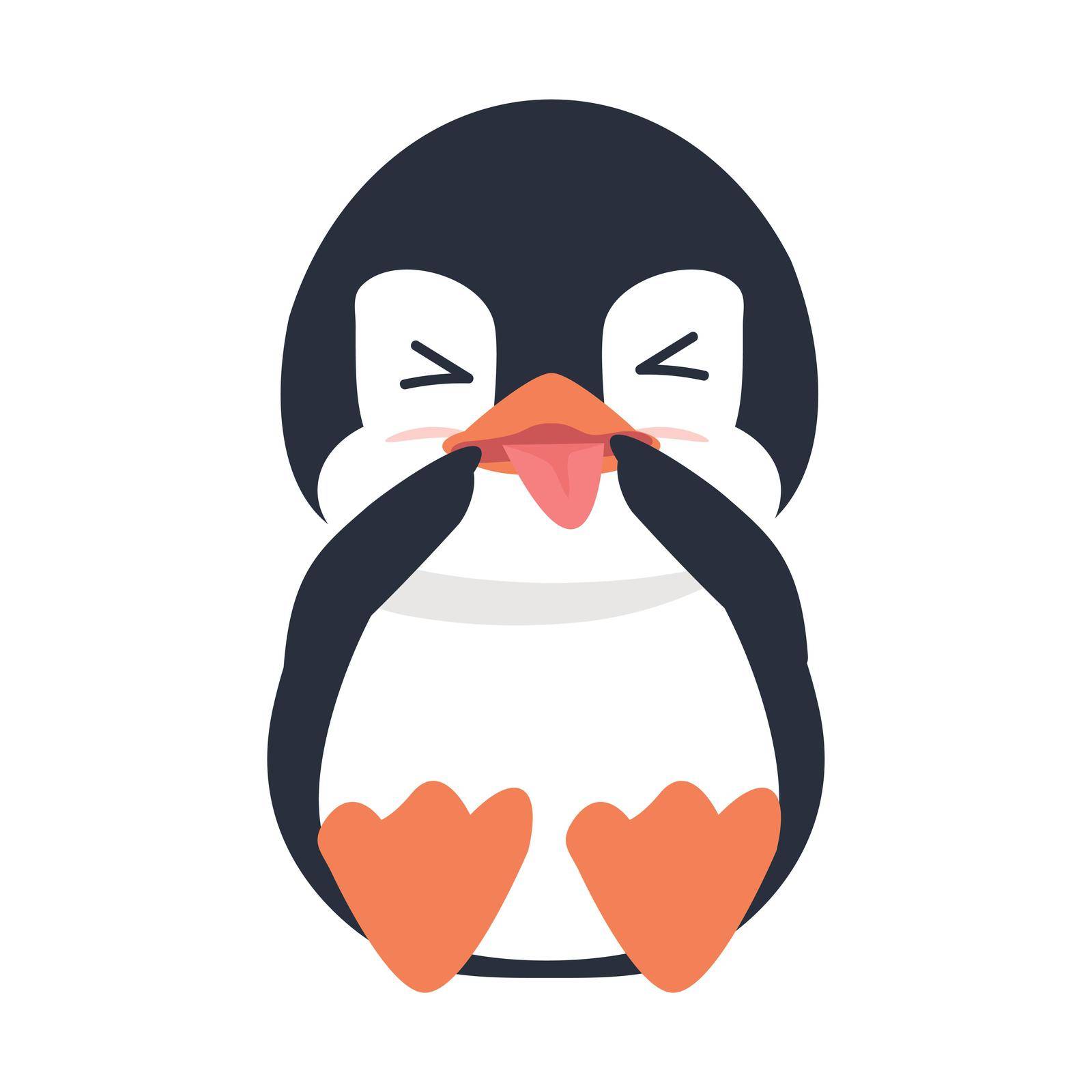  funny penguin cartoon vector