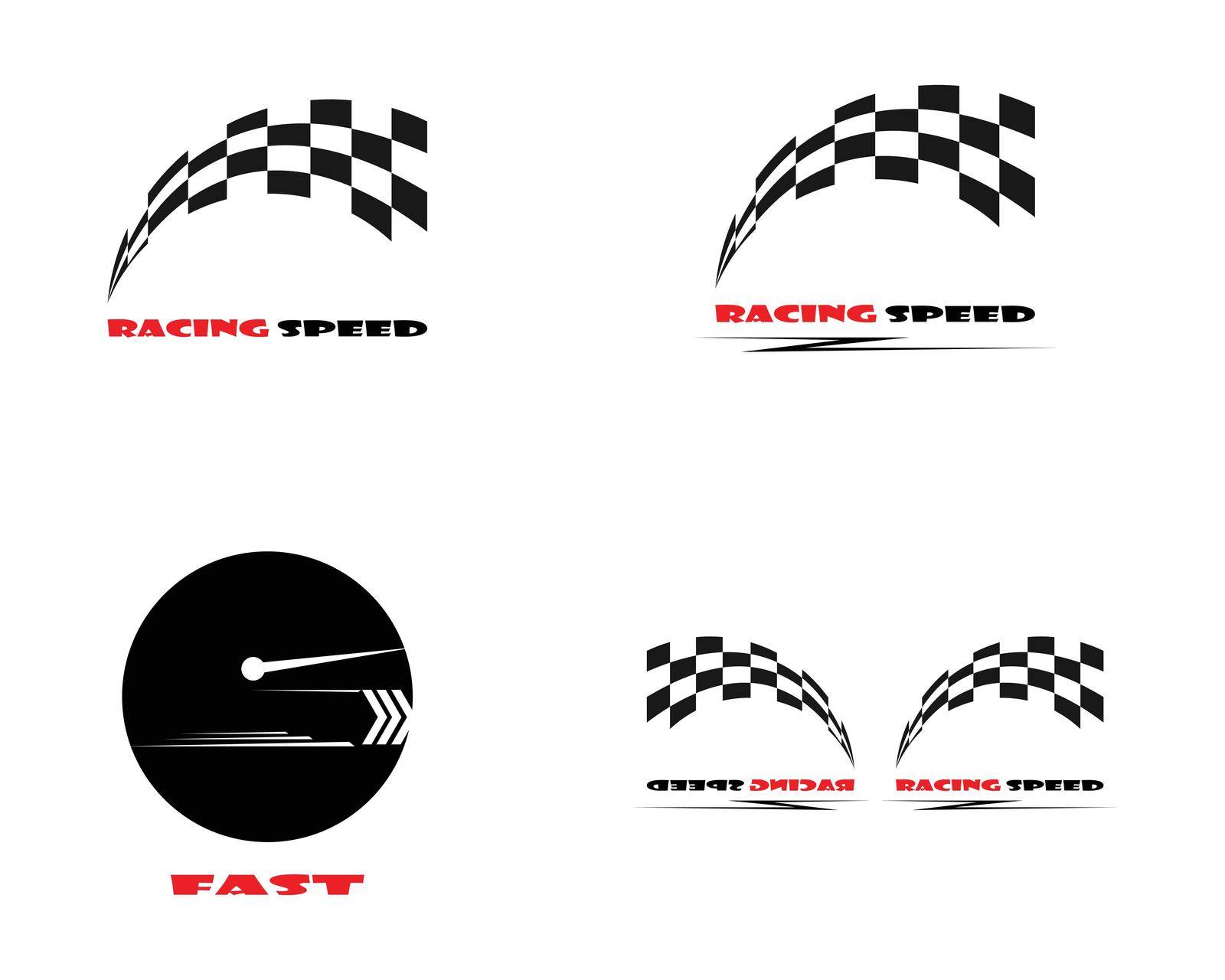 Faster Logo Template vector icon illustration design
