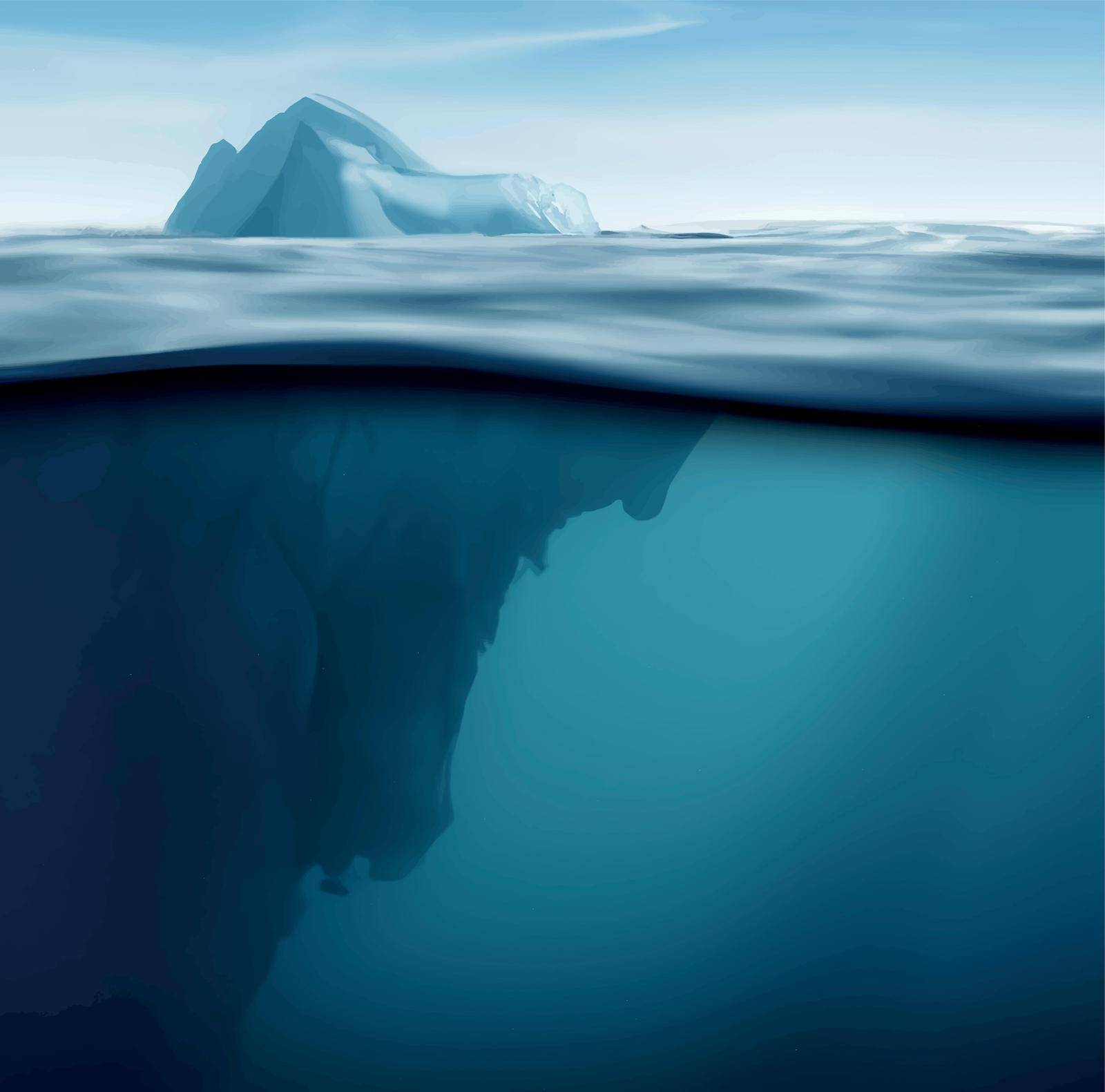 iceberg in the ocean by yilmazsavaskandag