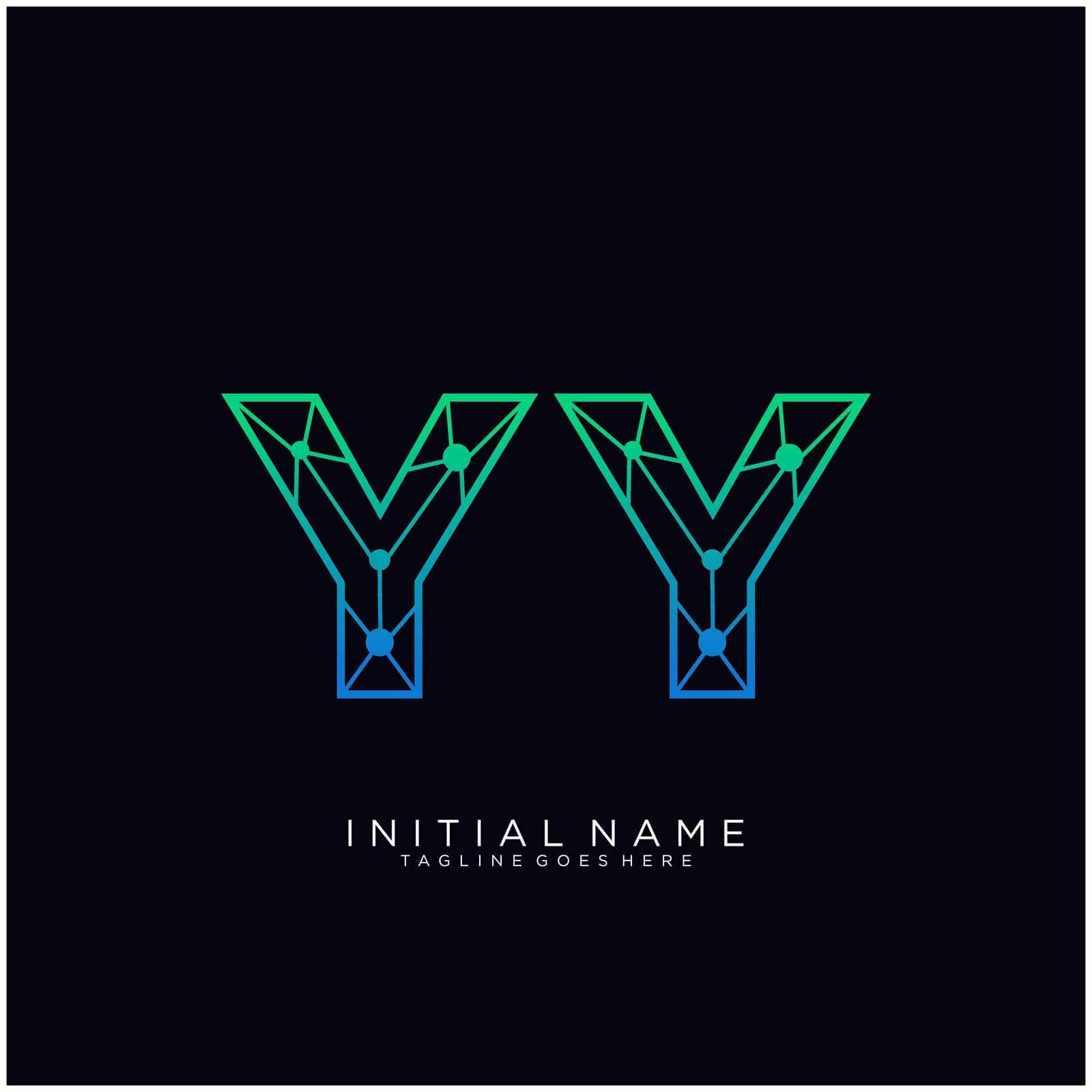 YY Letter logo icon design template elements by liaanniesatul