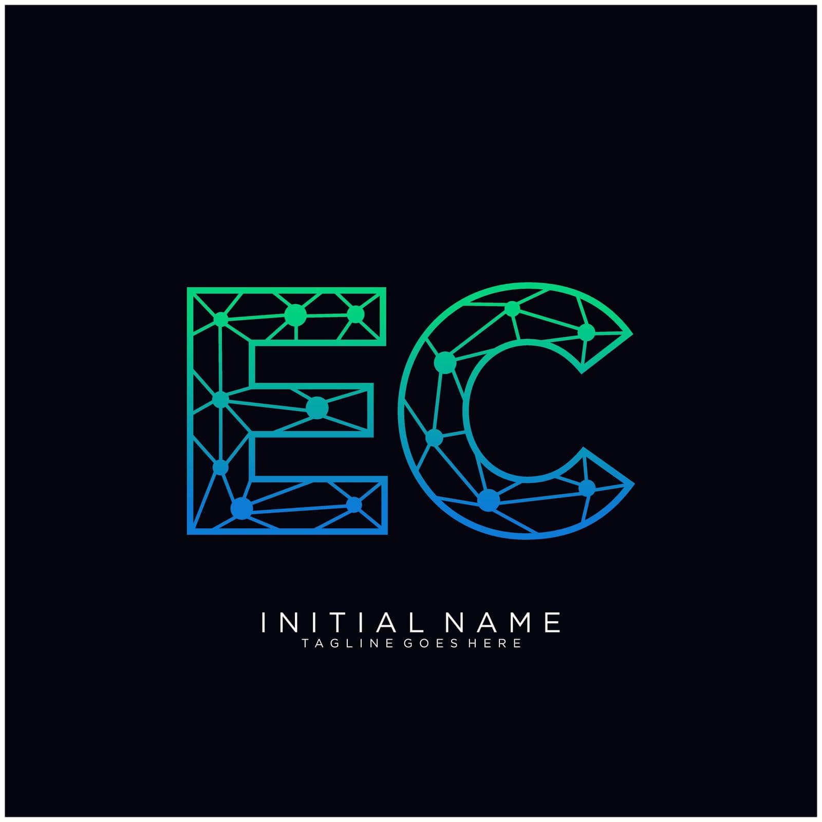 EC Letter logo icon design template elements by liaanniesatul
