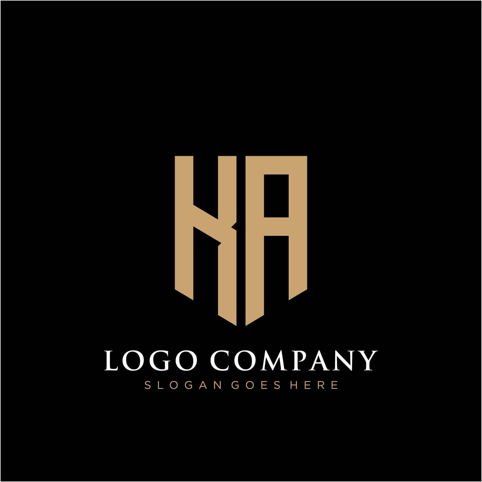 KA Letter logo icon design template elements by liaanniesatul