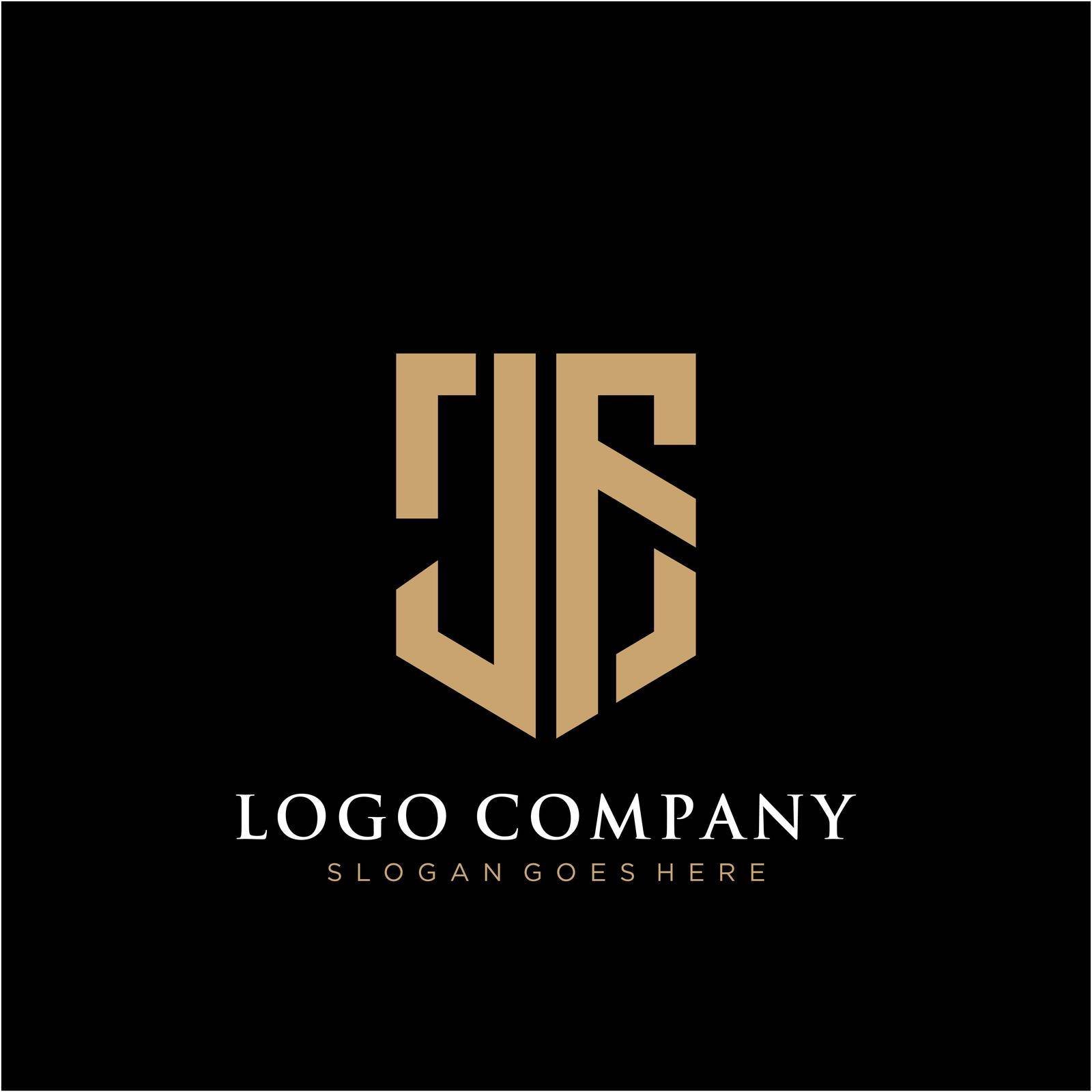 JF Letter logo icon design template elements by liaanniesatul