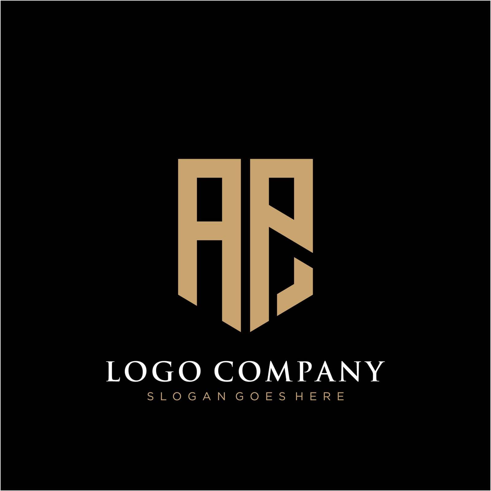 AP Letter logo icon design template elements by liaanniesatul