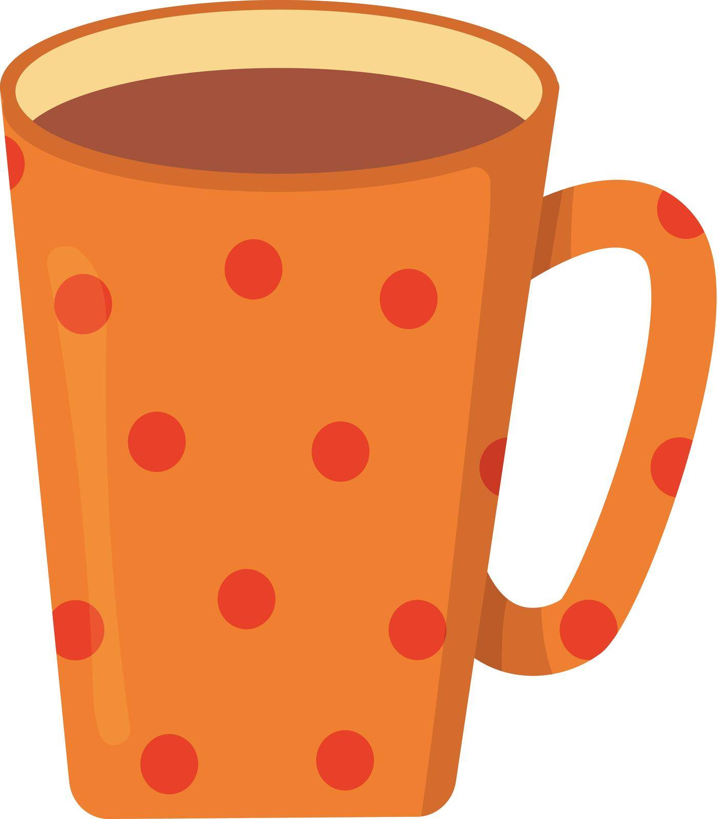 Cup or mug of tea. Ceramic cute mug with coffe bean print. by Daaridna