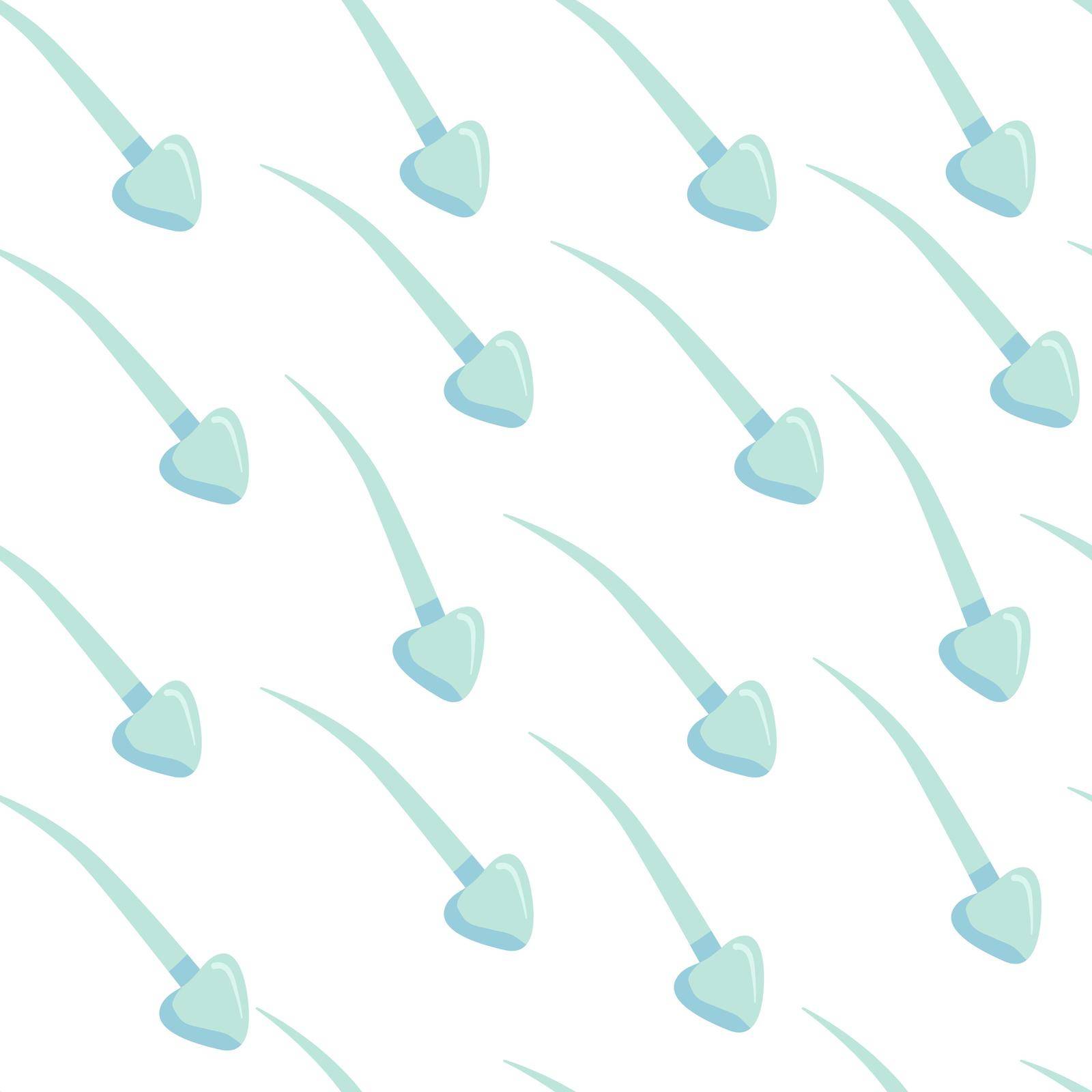 Sperm cells seamless pattern background. Semen vector illustration. Fertility concept by Daaridna