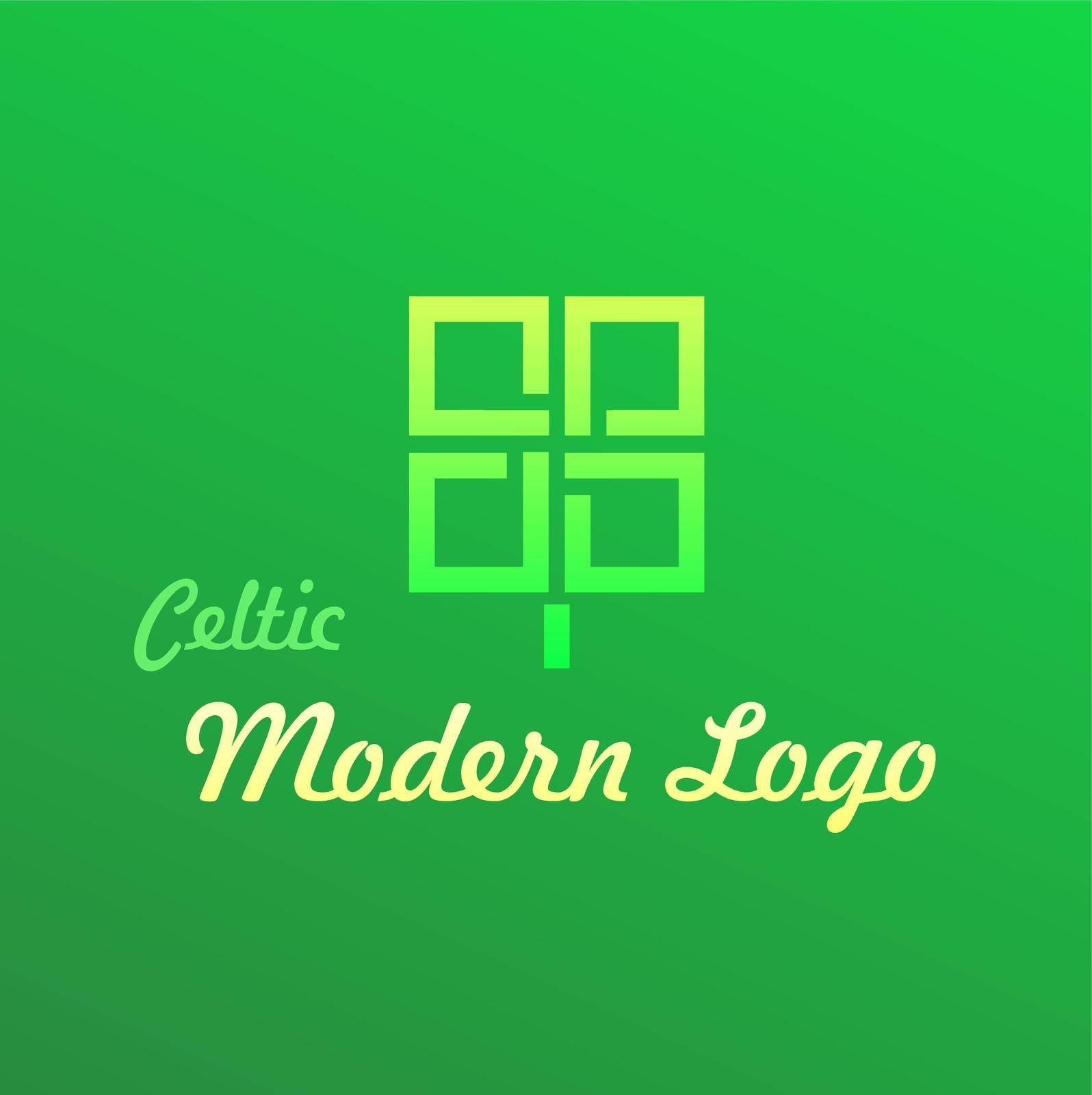 Irish Celtic Modern Logotype by macroarting
