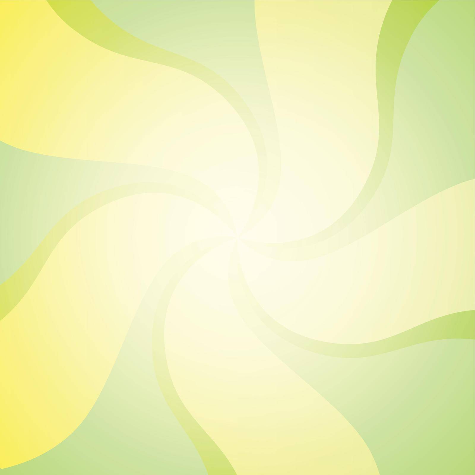 Vector swirling backdrop. Beautiful spiral liquid surface with light green area