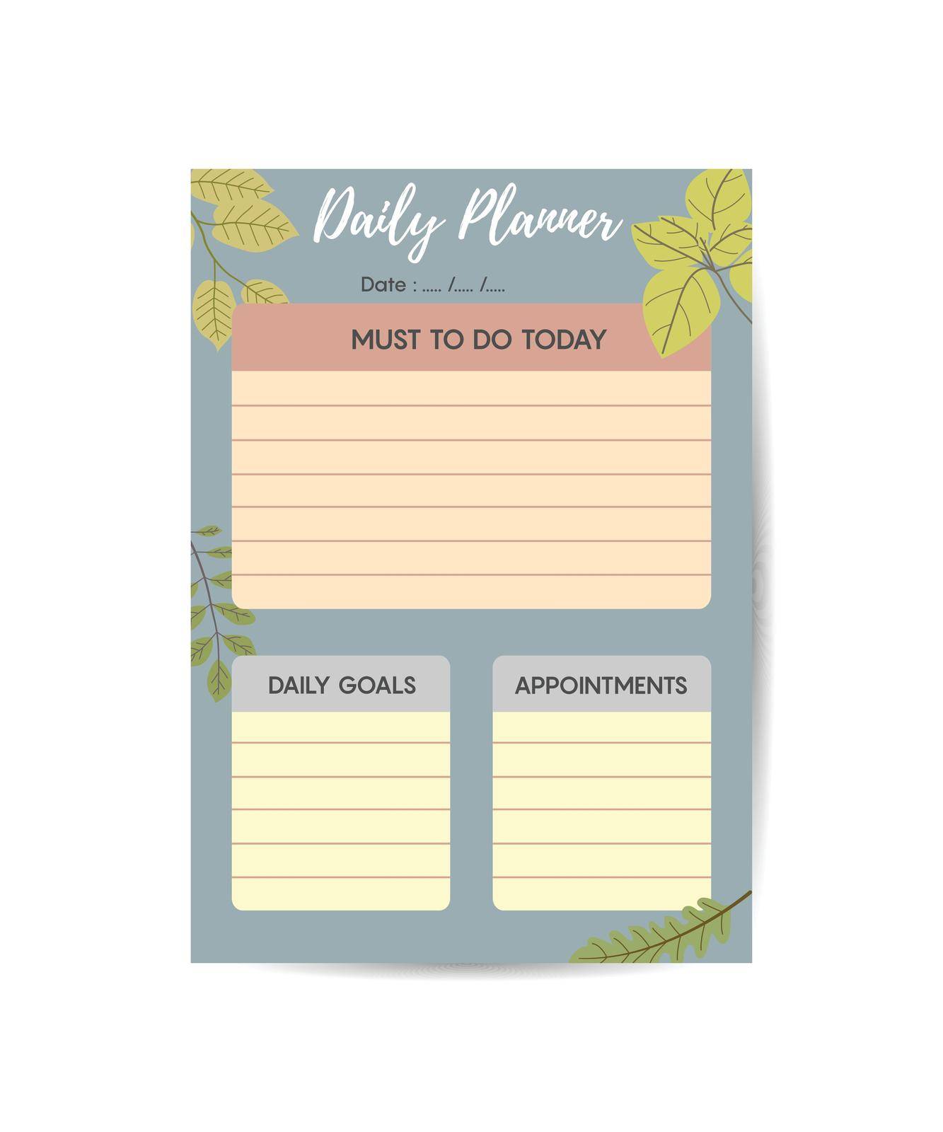 daily planner wallpaper Violet flower. simple printable to do list. by ANITA