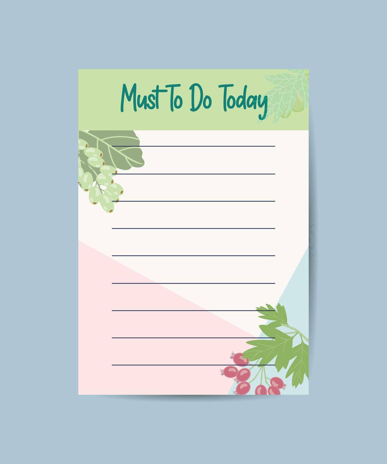 To do planner template Daily check list Design Cover Template by ANITA