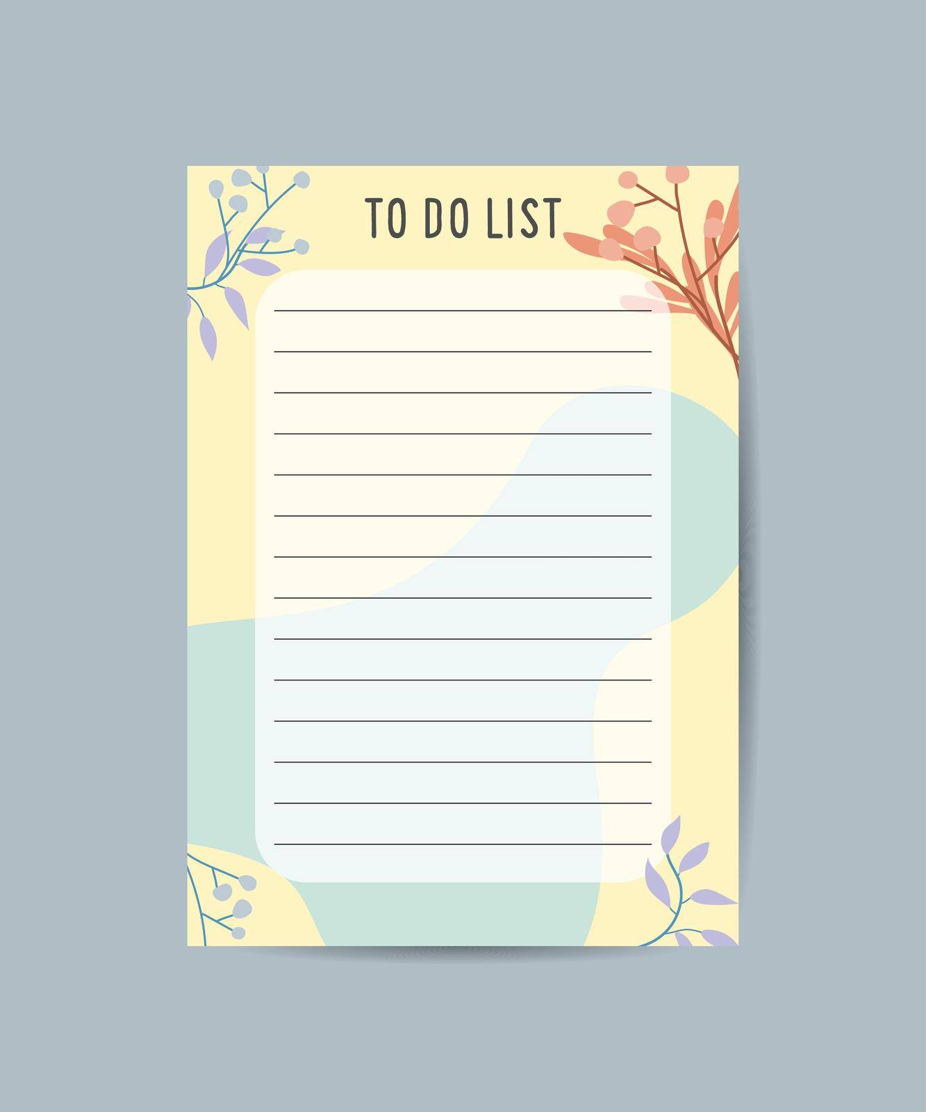 to-do list plan with flat design illustration. Templates for agendas, schedules, planners, notebooks, and more. by ANITA