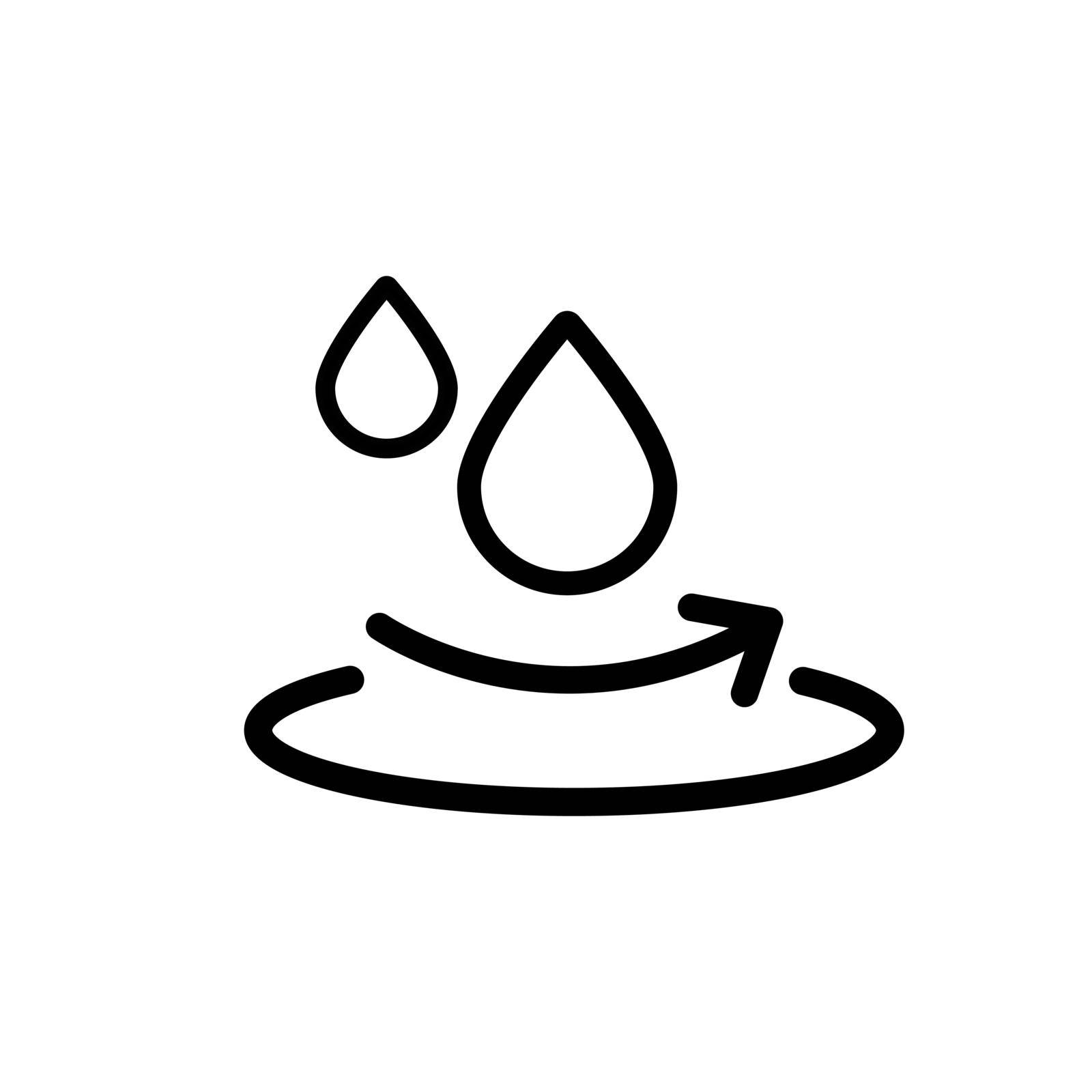 Waterproof icon, water protection icon ,label sticker logo by Olgaufu
