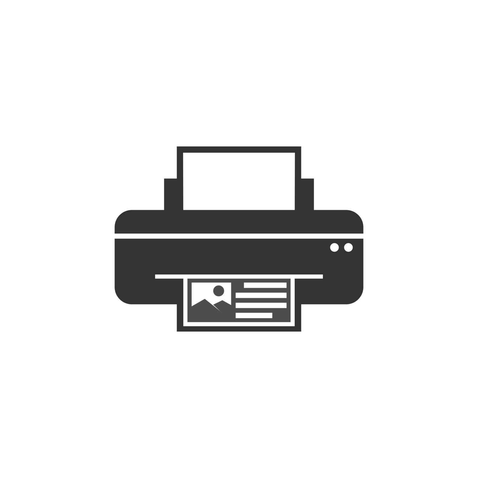 Printer icon design illustration template