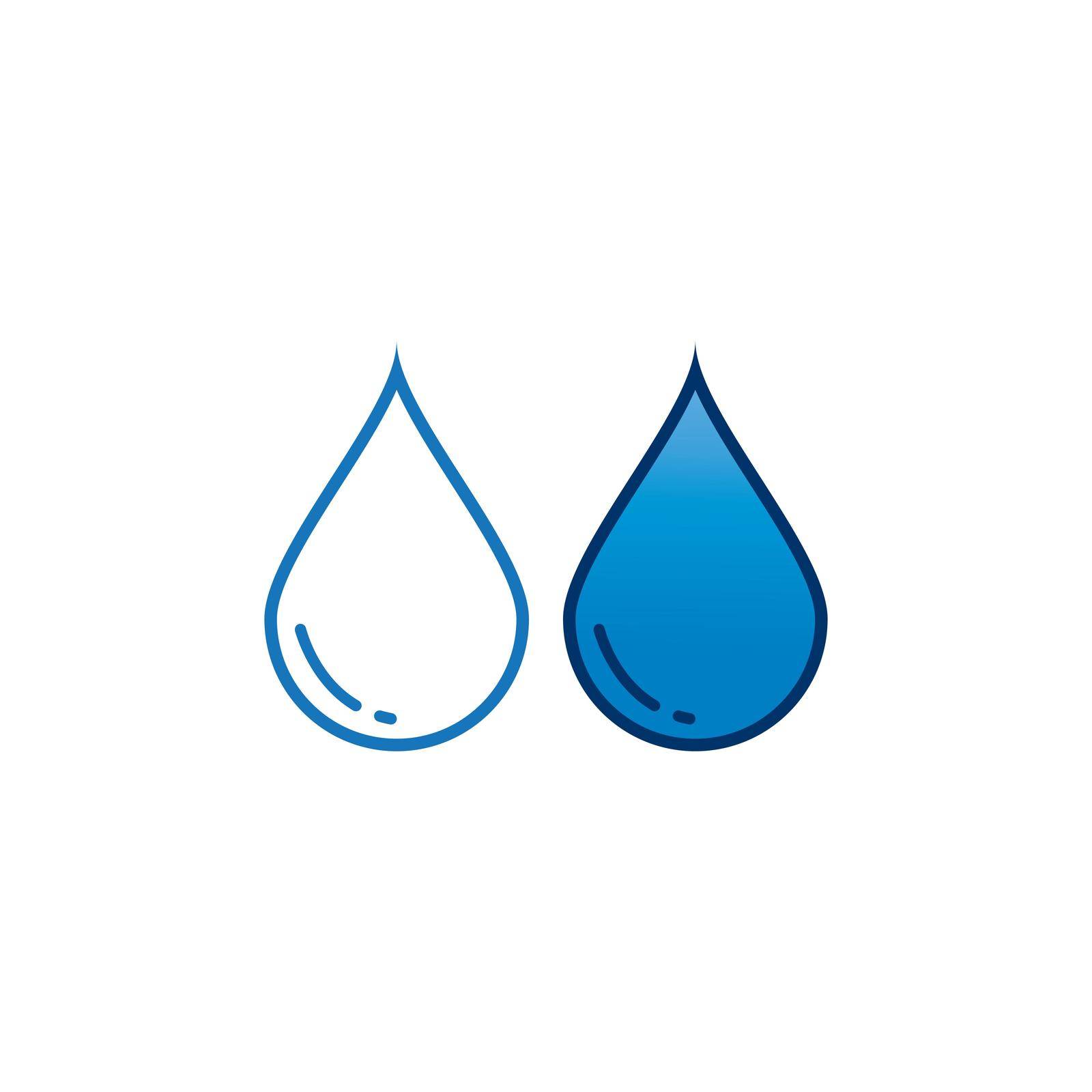 Water drop logo. vector illustration symbol design.