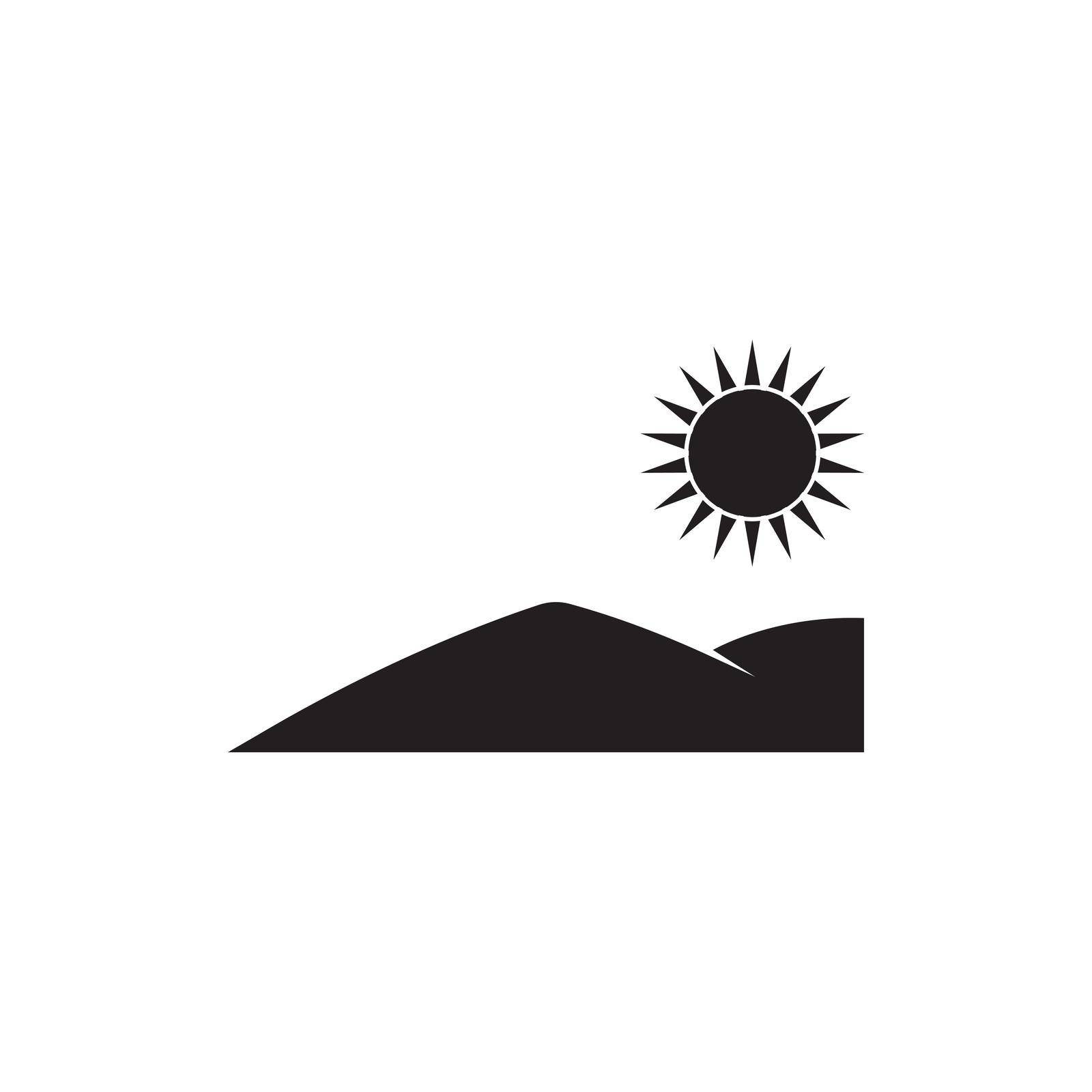 hill atmosphere vector icon illustration symbol  design