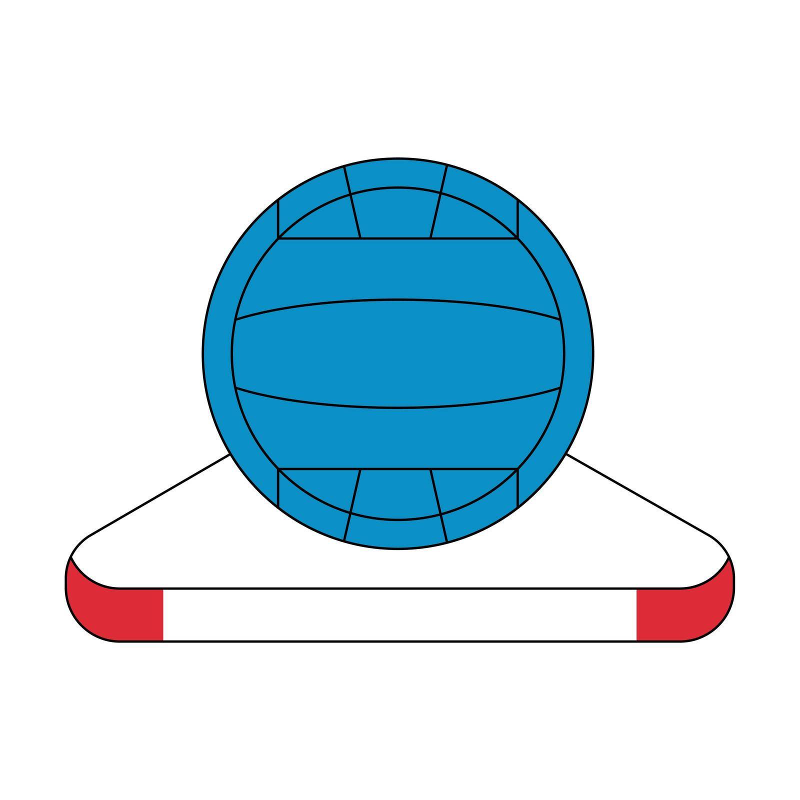 Water polo ball release pictogram vector illustration. by vas_evg