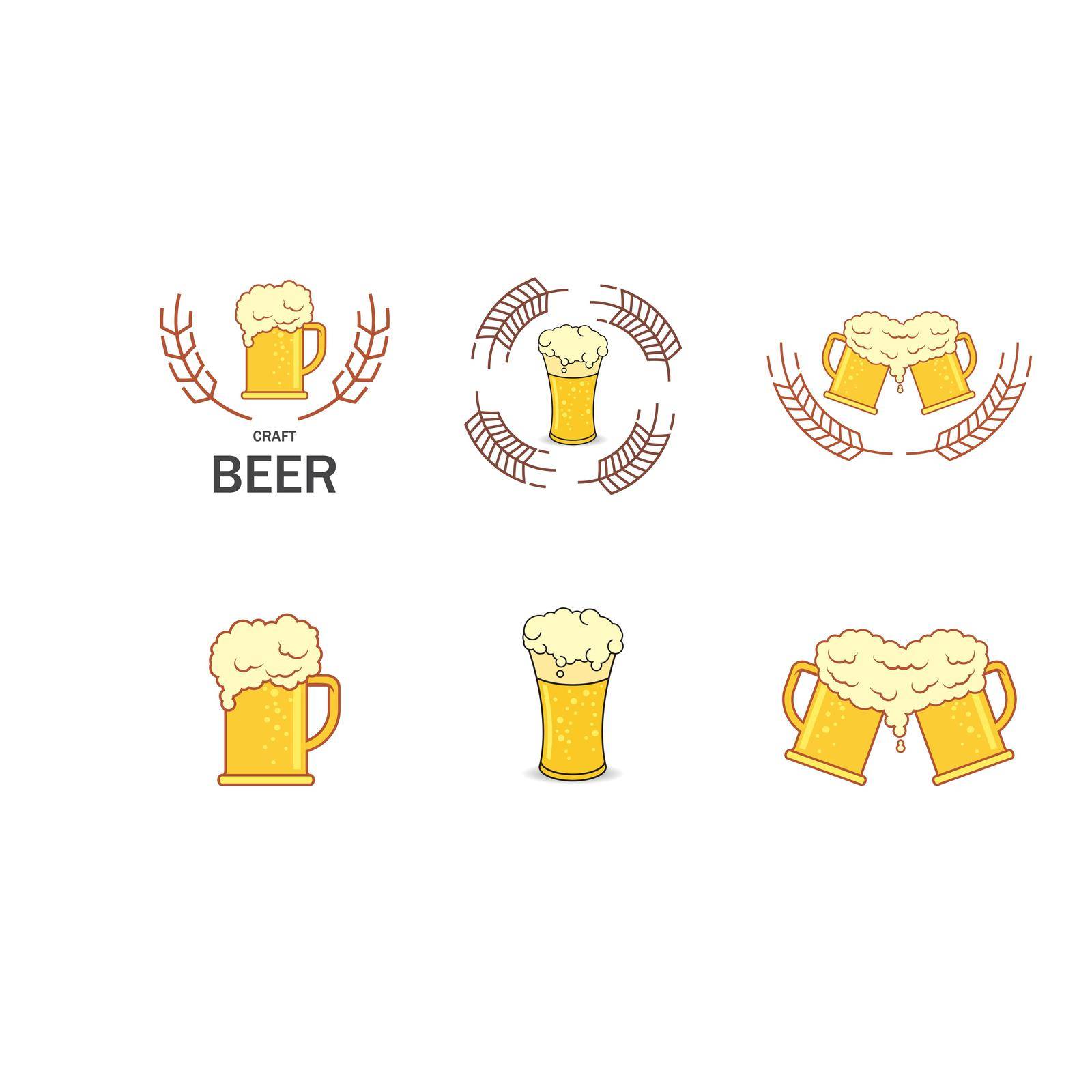 Beer craft logo vector by awk