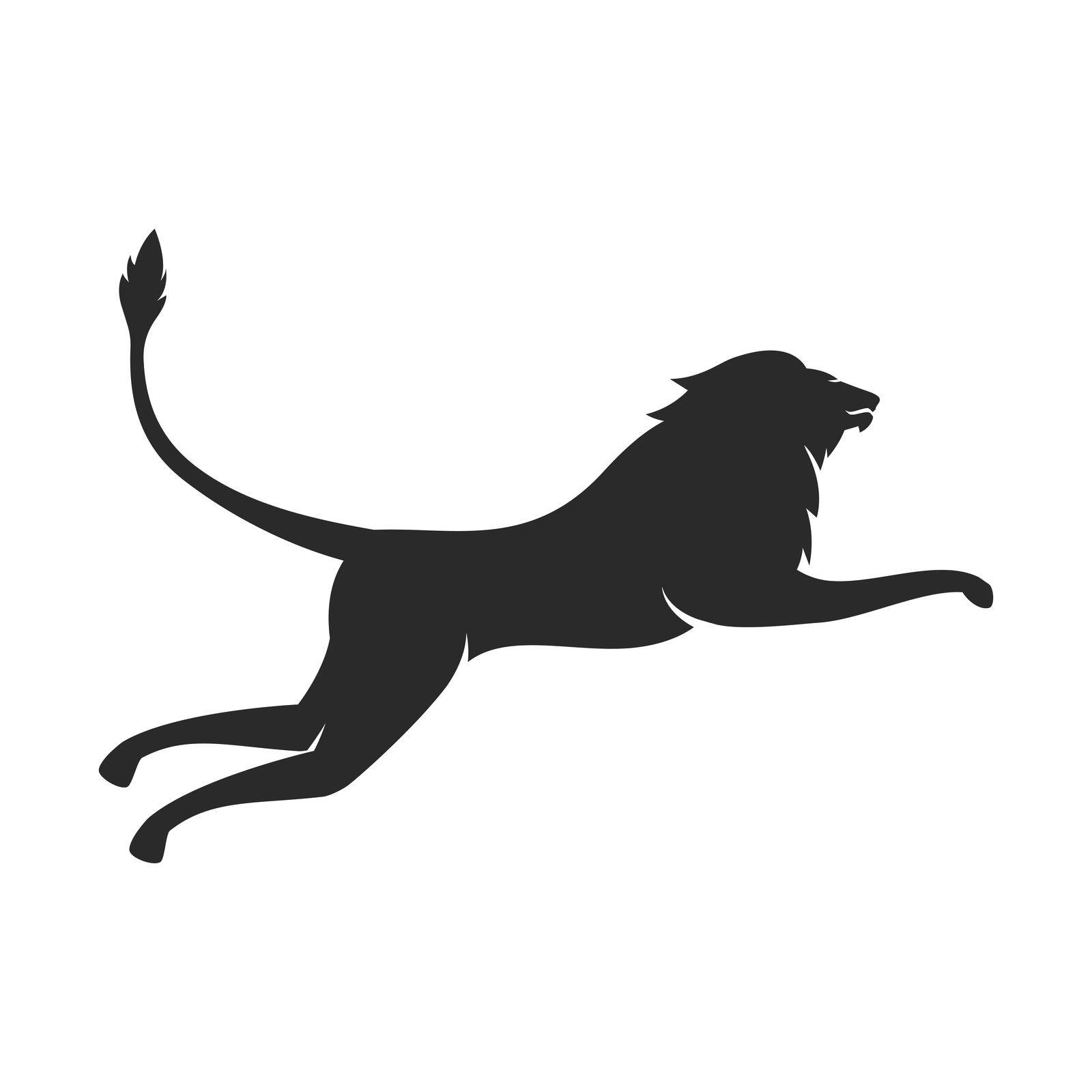 Lion illustration logo vector by awk