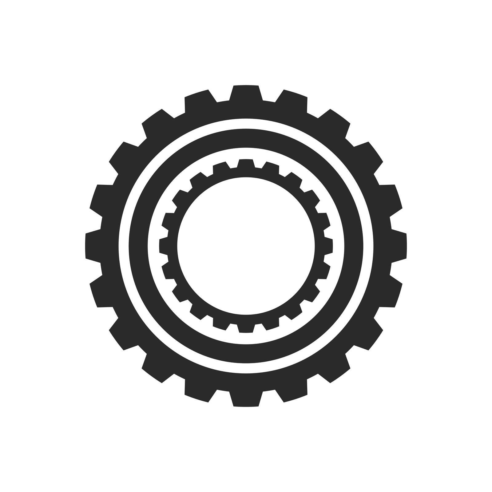 Gear logo icon vector by awk