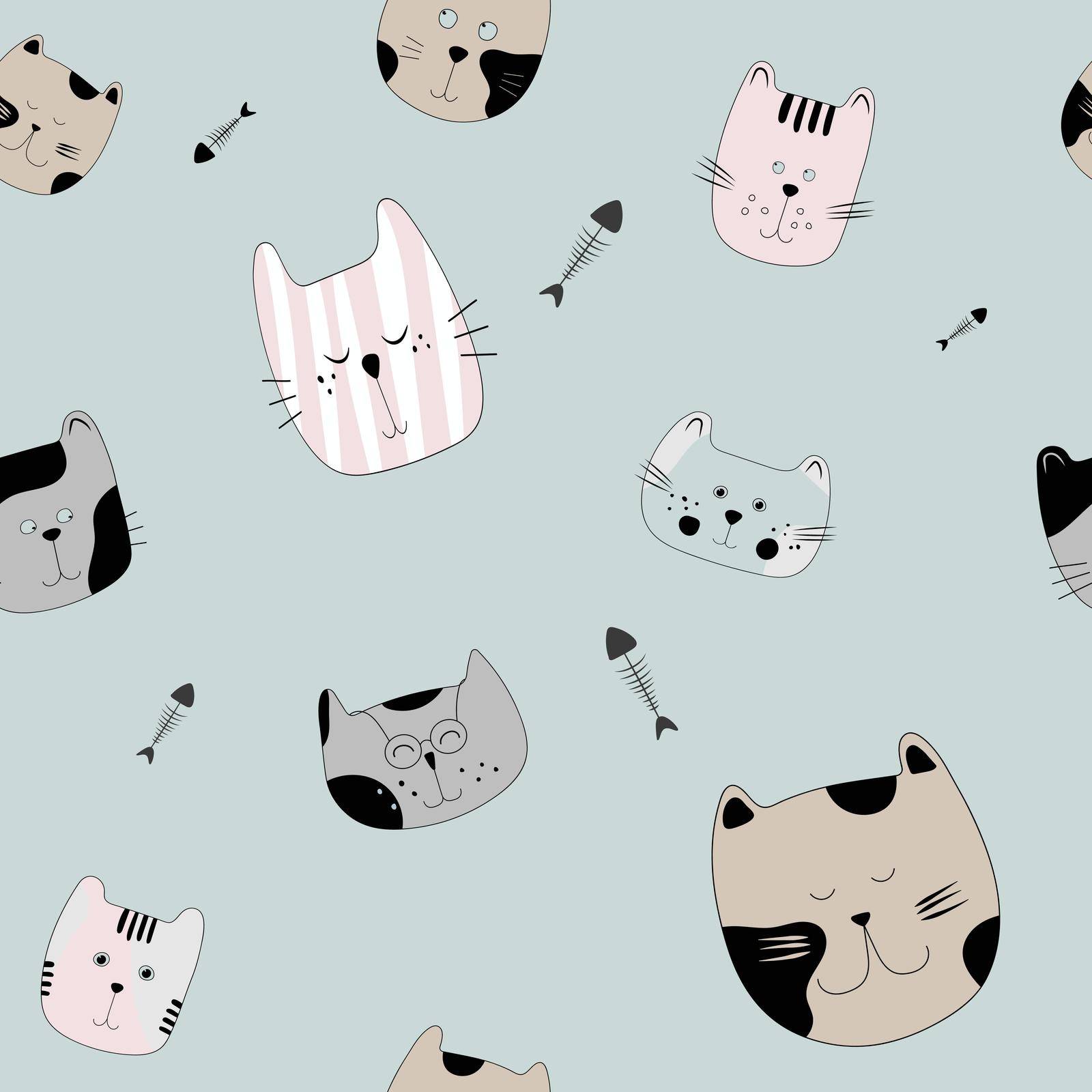 Kitty cat pattern by tan4ikk1