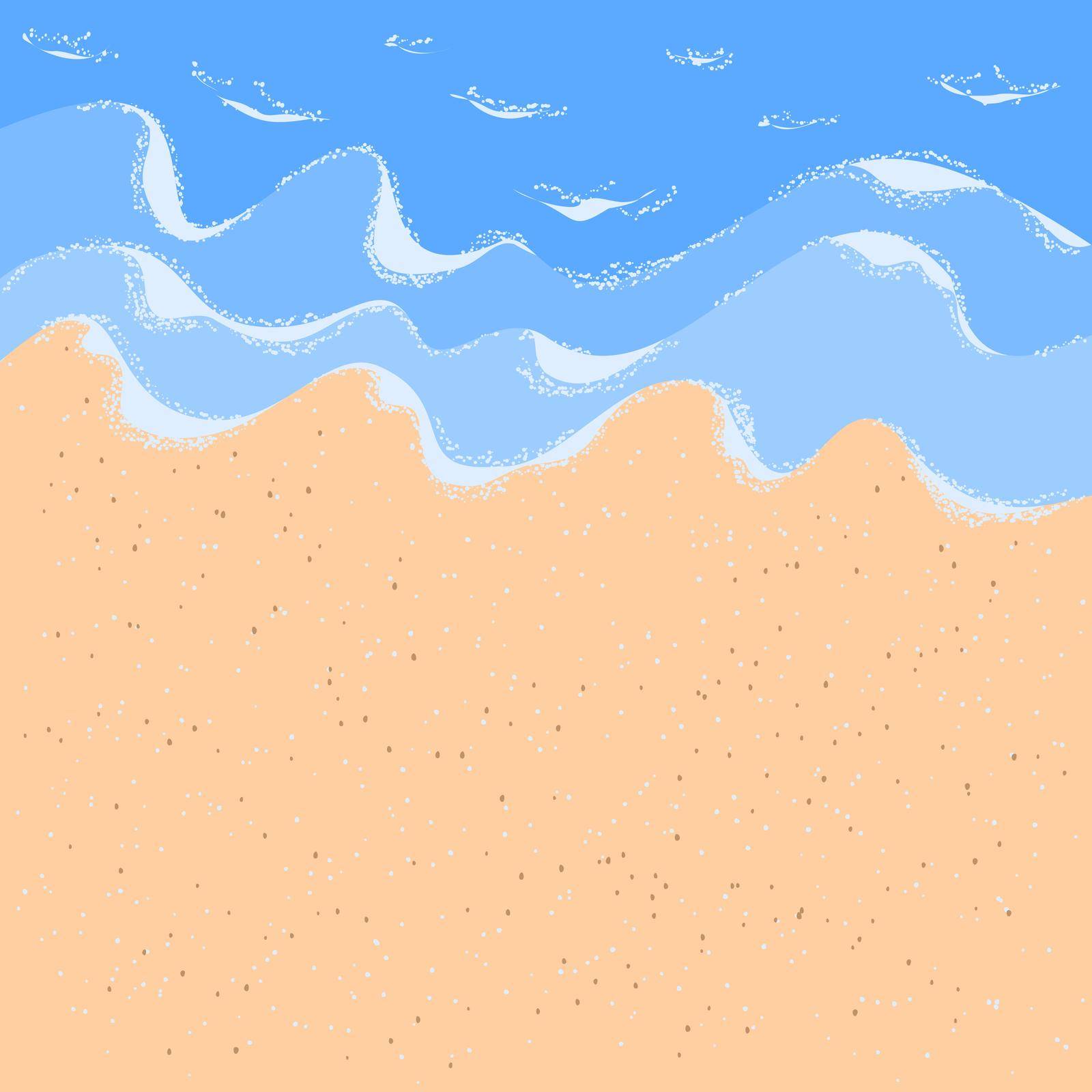 Sandy ocean shore for wallpaper design. by Mallva